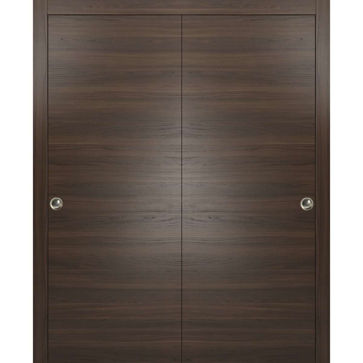 SARTODOORS Sliding Closet Bypass Doors - Planum 0010 Chocolate Ash