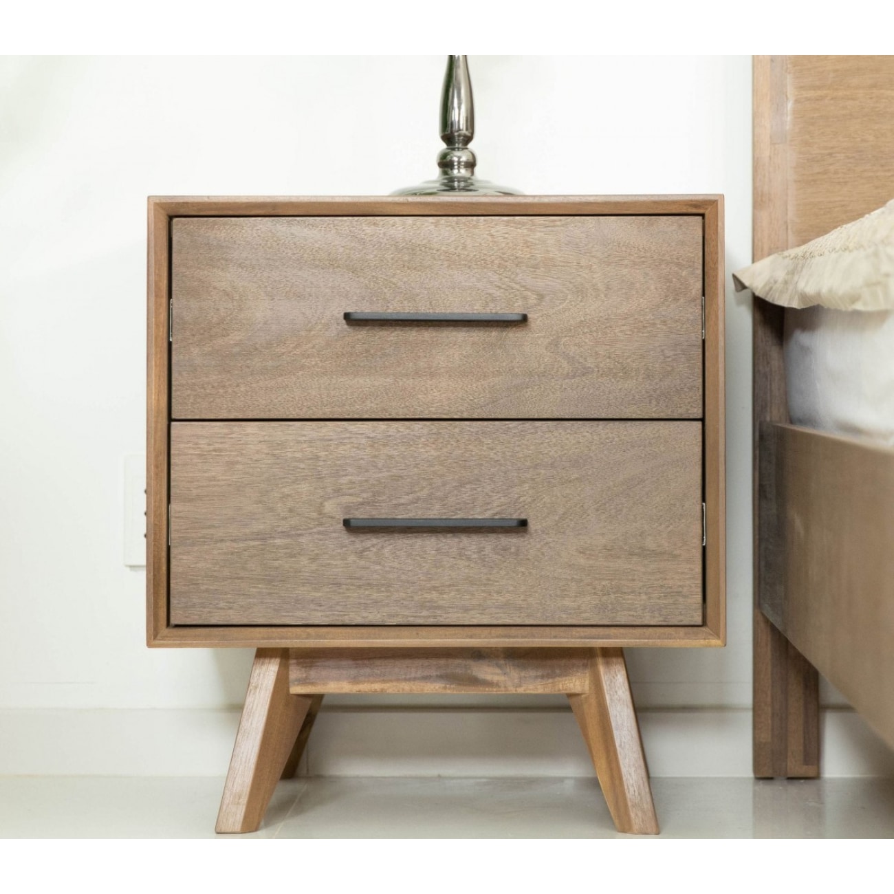 HomeRoots 4000473036 Walnut Nightstand