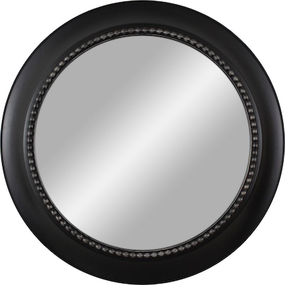 Round Black Polished Wall Mirror, 30 Inch Round Black Mirror Canada
