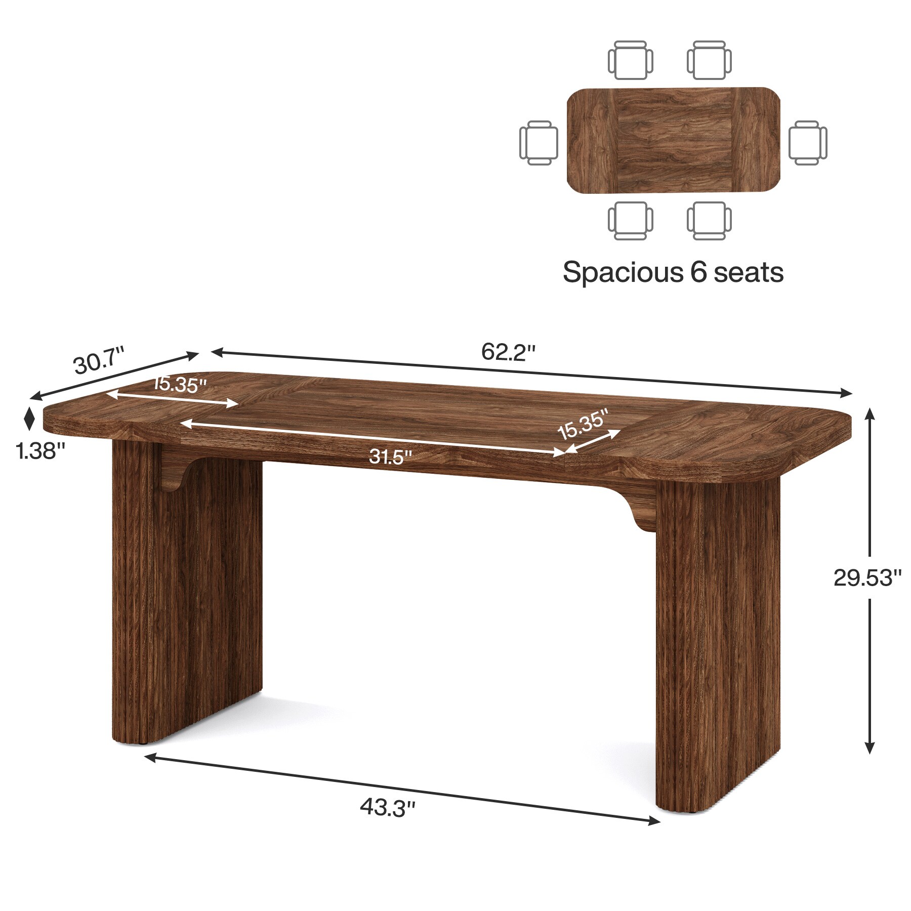 Tribesigns LWFD-XK00713 Office-Tables - View #8