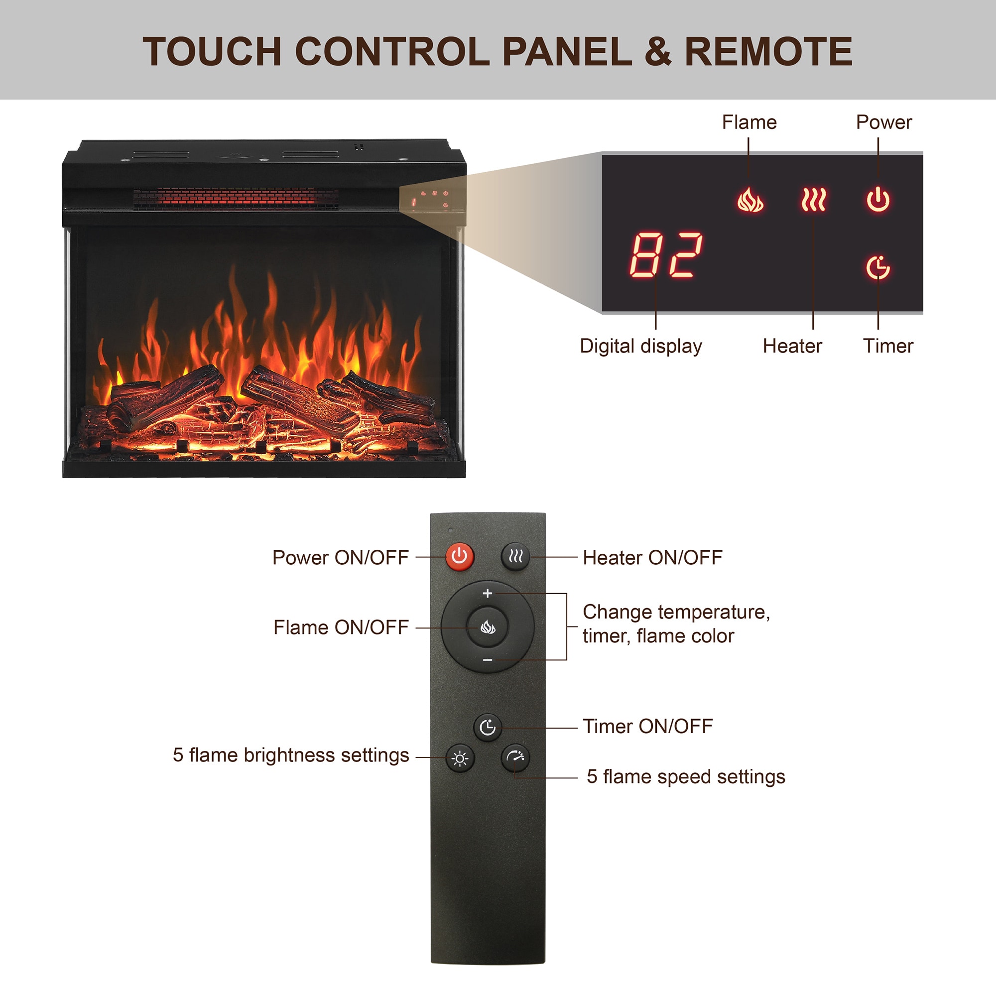 Bybafun YC0700032 Electric-Fireplaces - View #9
