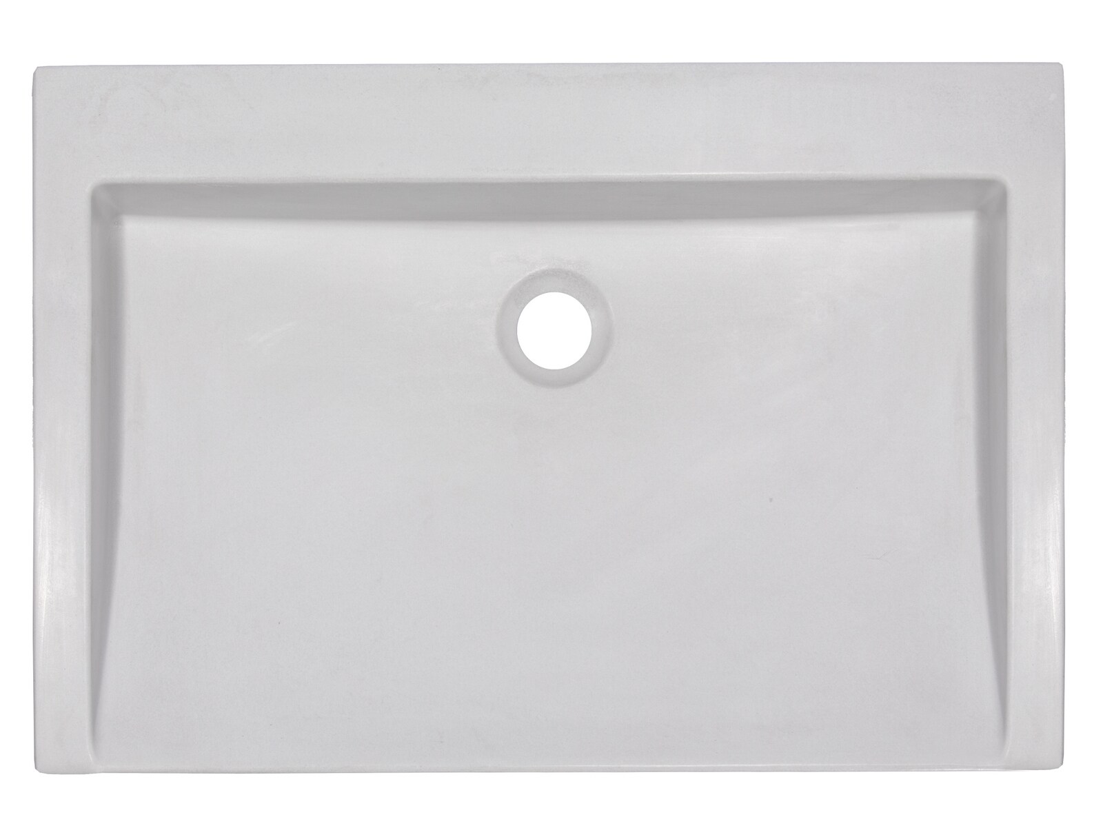 Eden Black Concrete Rectangular Undermount Bathroom Sink