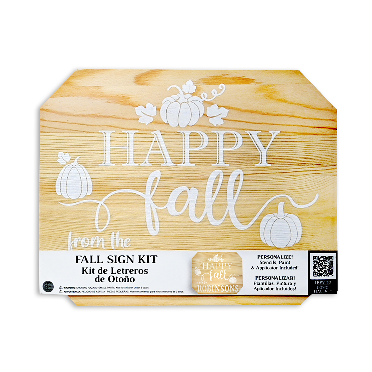 Surface Appeal 5020143  Personalized Sign Kit Yellow Plywood Rectangle