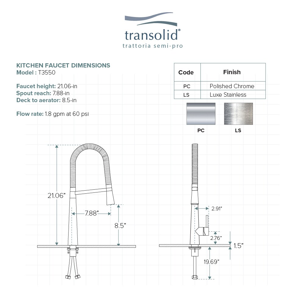 Transolid T3550-LS Kitchen-Faucets - View #7