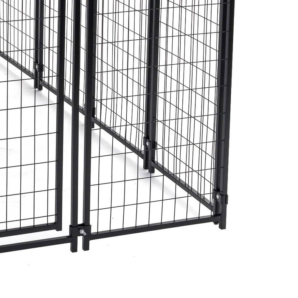 Lucky Dog Large (41- 65-lb) Wire Dog Kennel Outdoor (8-ft L x 4-ft W x ...