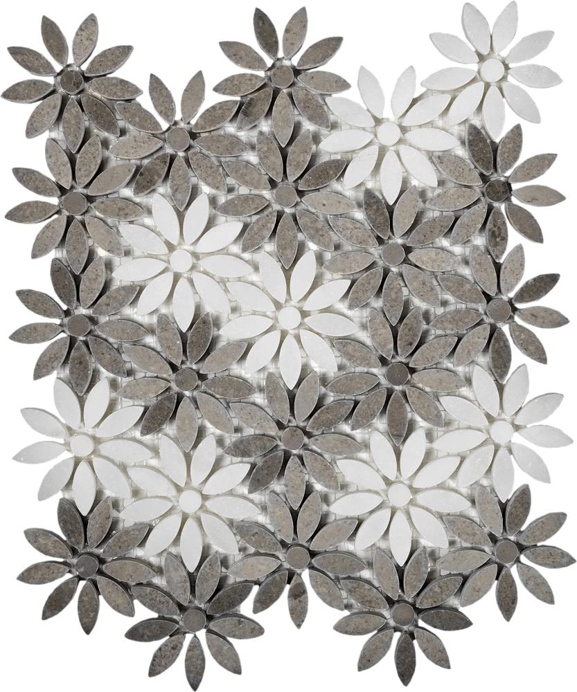Apollo Tile (Sample) Floor and Wall Tile Eastern White 4-in x 4-in Polished Marble Floor and Wall Tile