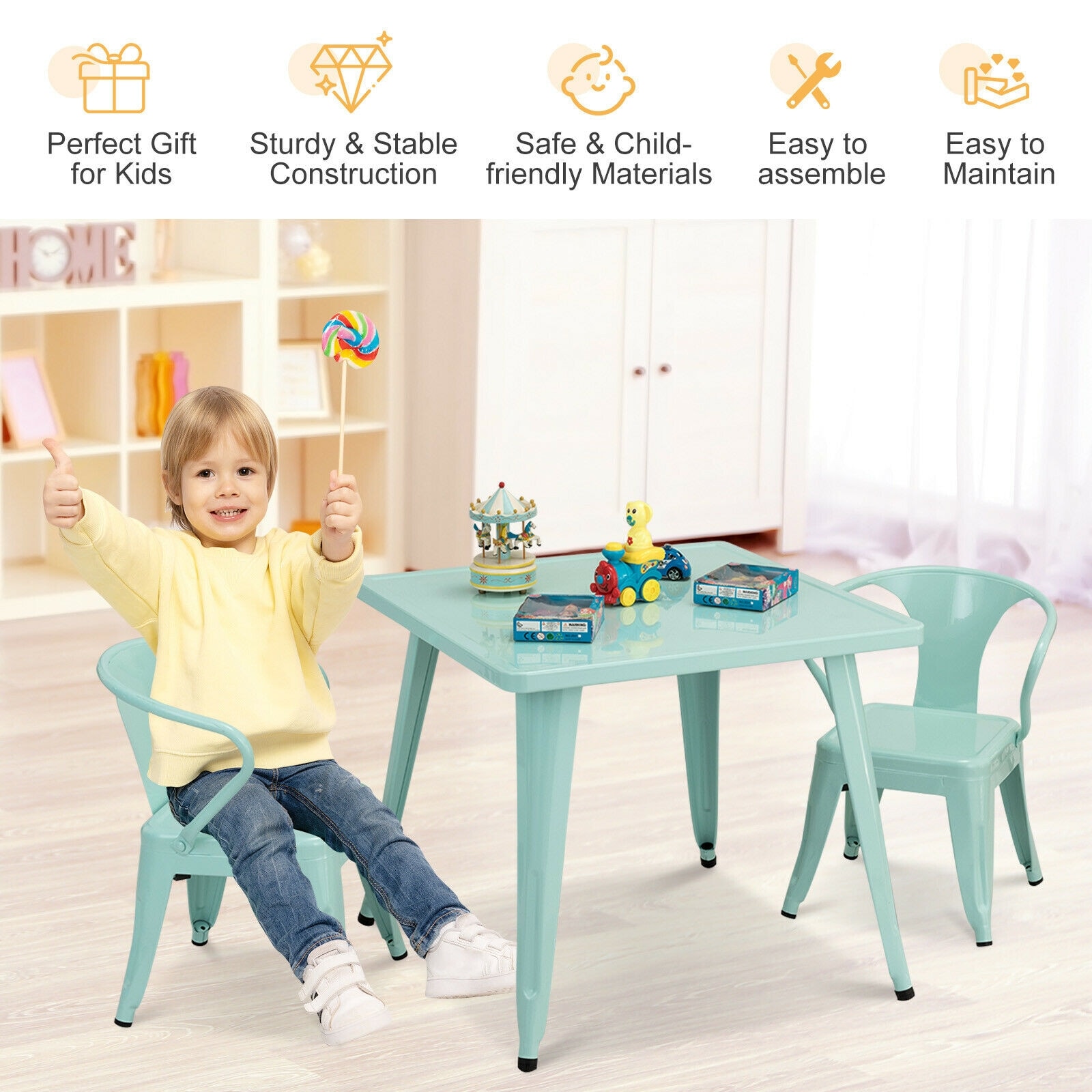 Slickblue D-CO-LB30001YH Kids-Play-Tables - View #5