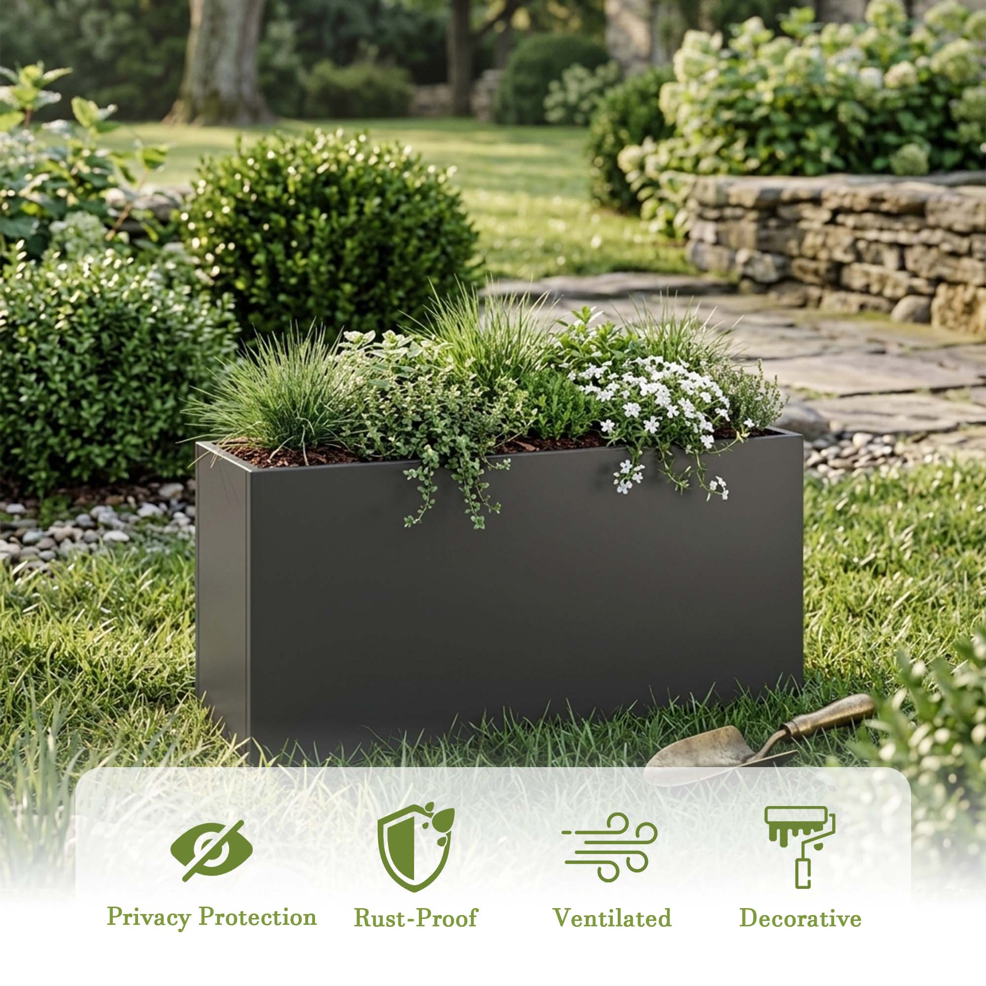 Dreamsidea LS-OB1005-DARK GRAY Raised-Planter-Boxes - View #9