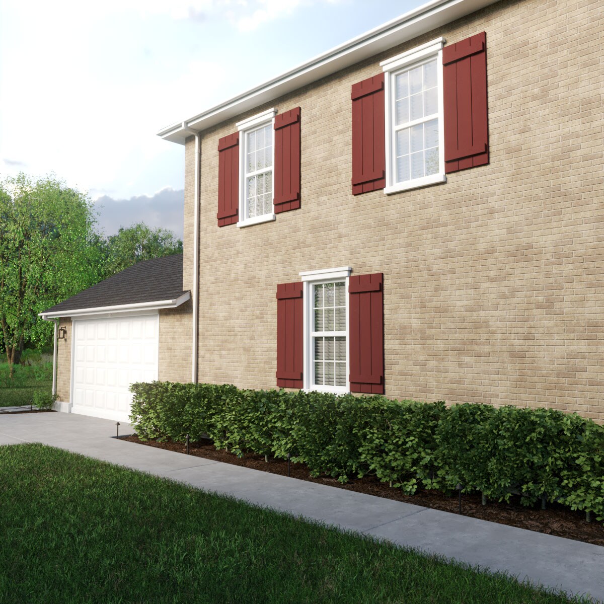 Ekena Millwork SHUBJS16X26RSPR Exterior-Shutters - View #10