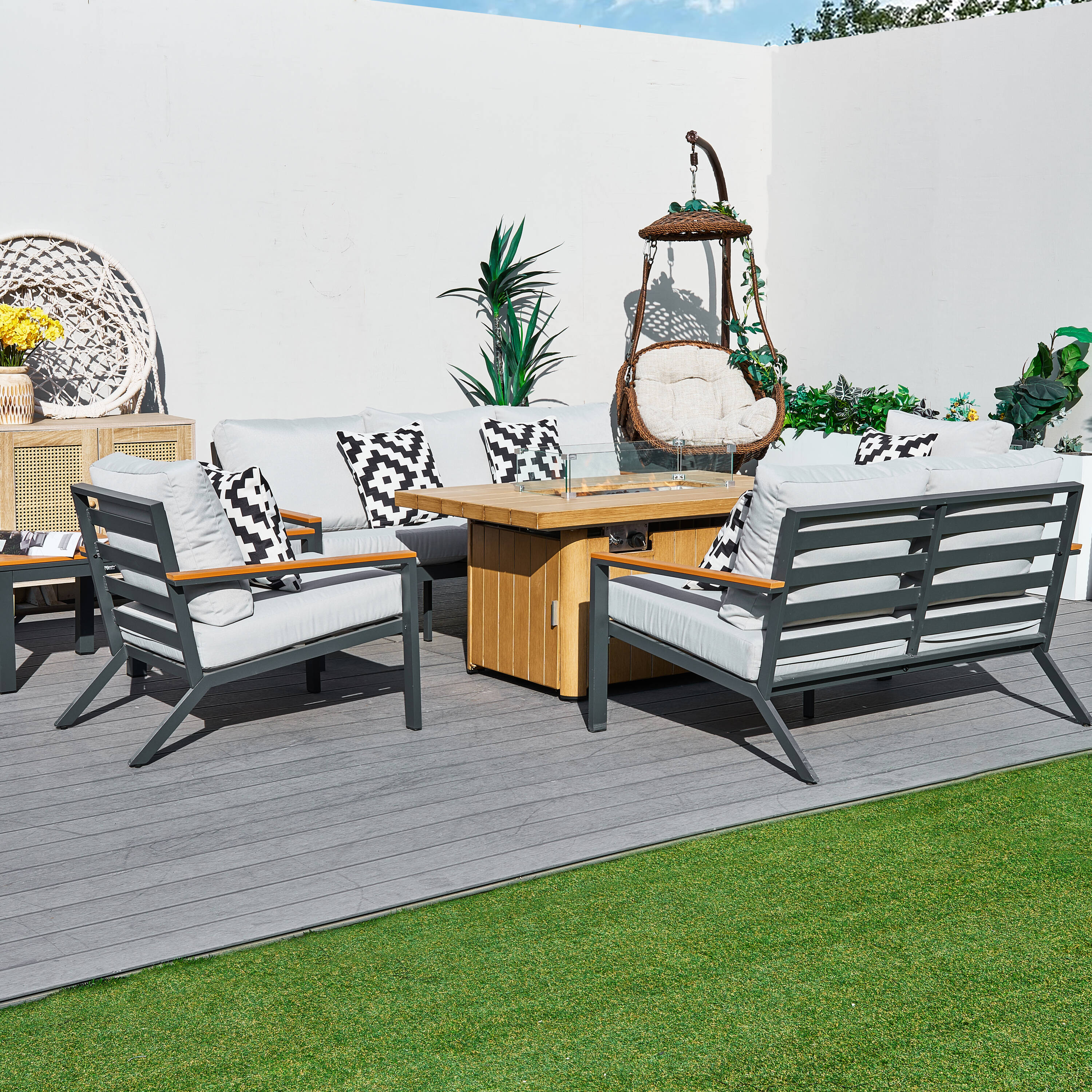 Direct Wicker DWS-2481&2334-BR Patio-Conversation-Sets - View #2