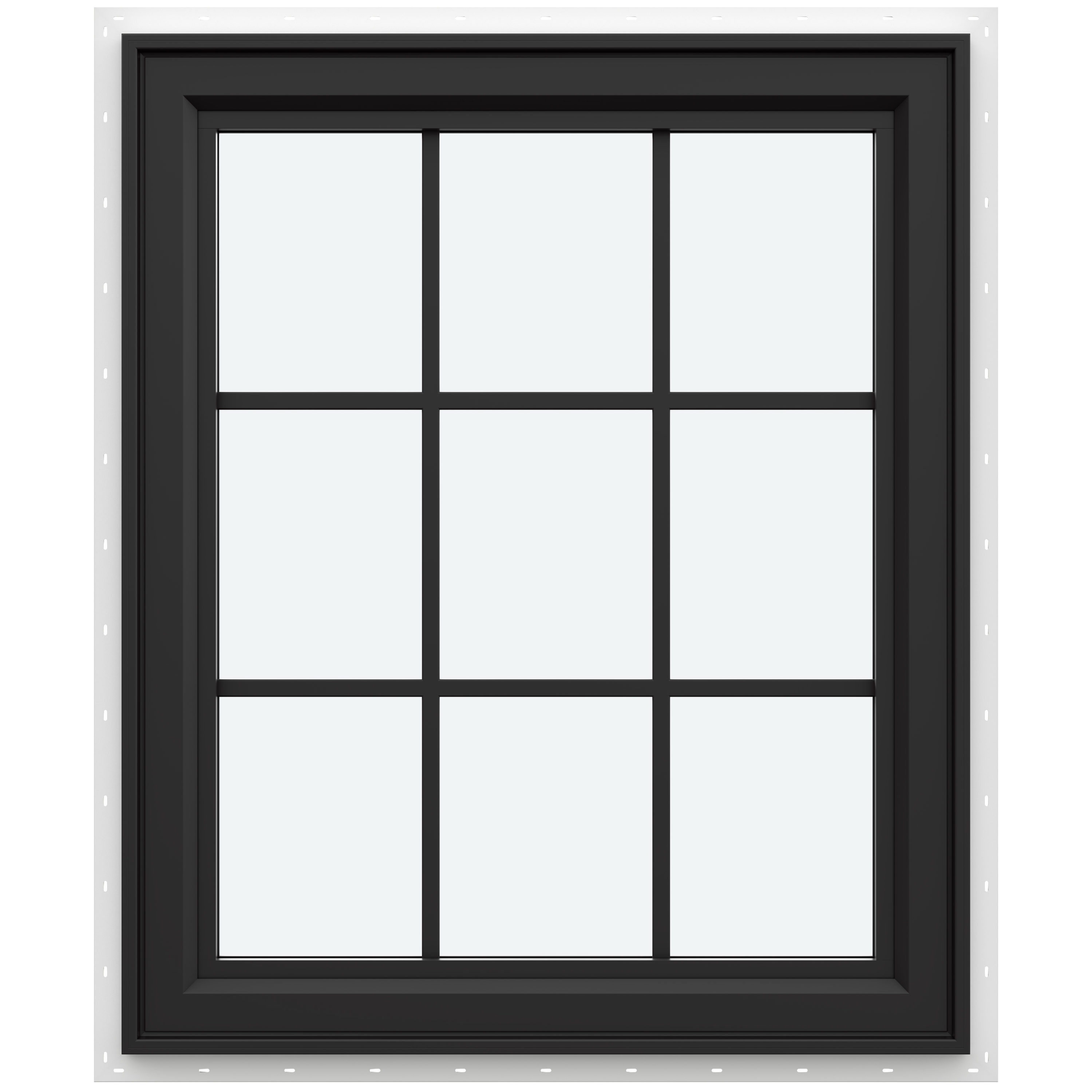 JELD-WEN 30 in. x 36 in. V-4500 Series Black FiniShield Single