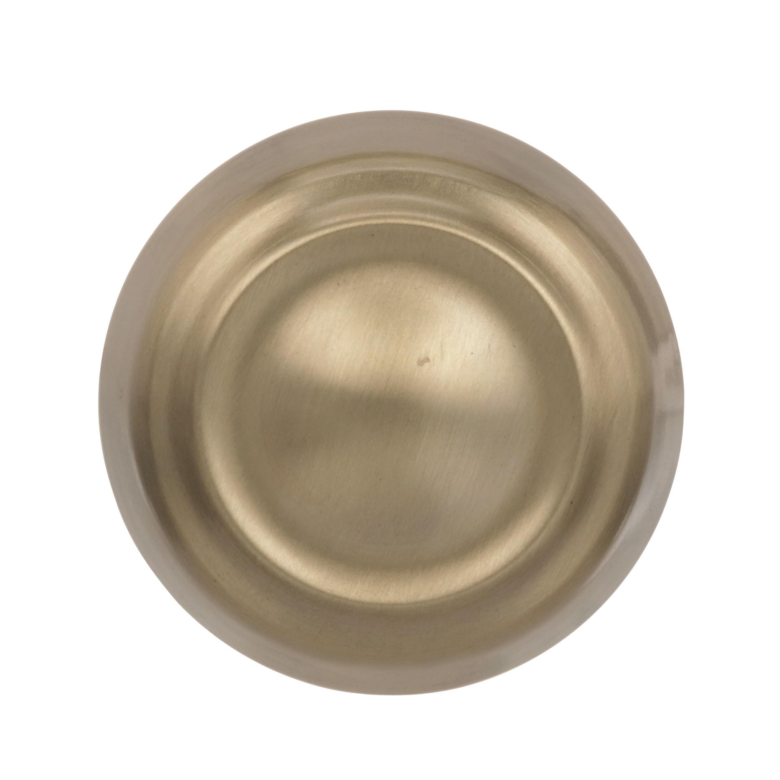 Golden Champagne Round Metal Cabinet Knob with Mounting Hardware