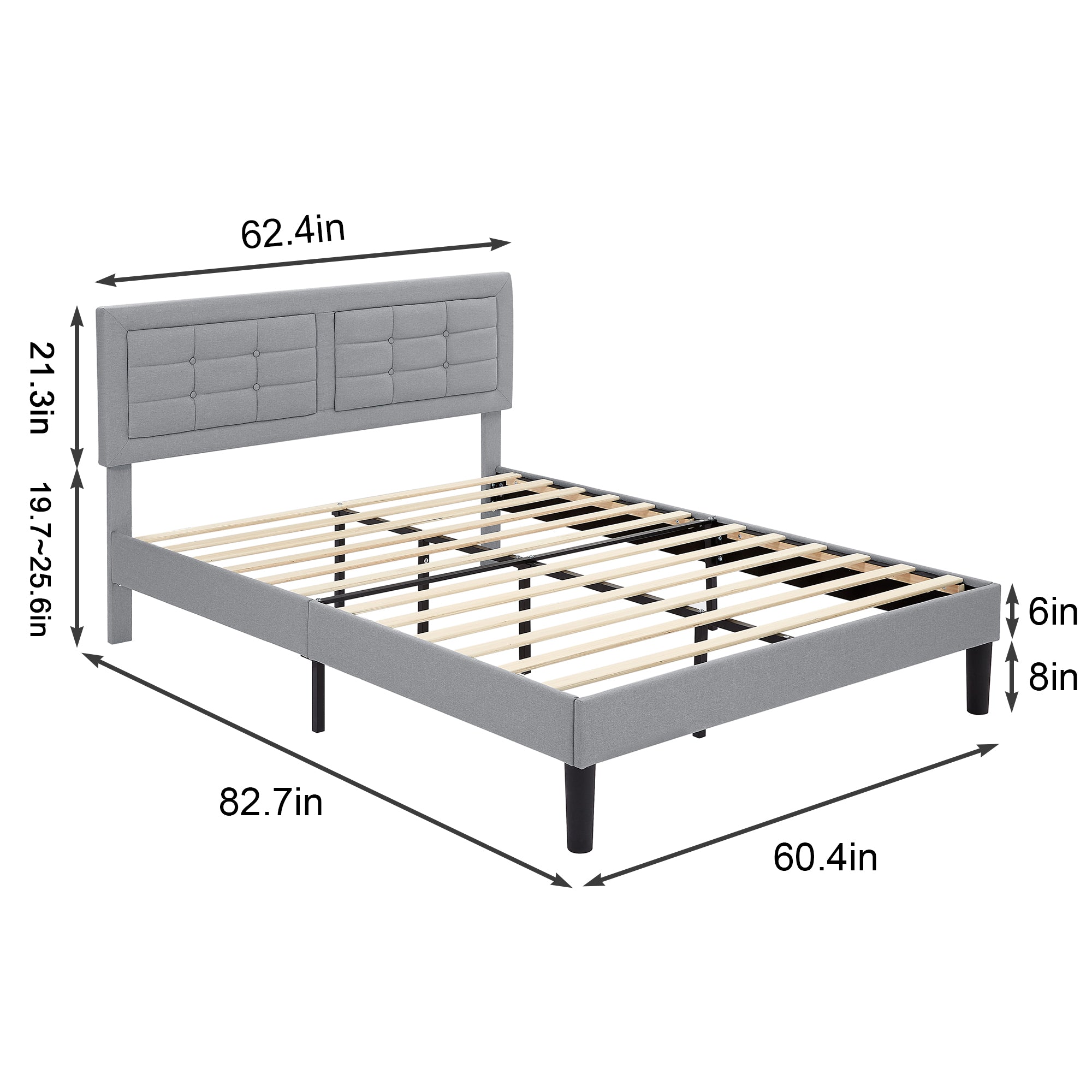 Vecelo LOE-BTJ-RQ01-LGRY beds - View #3