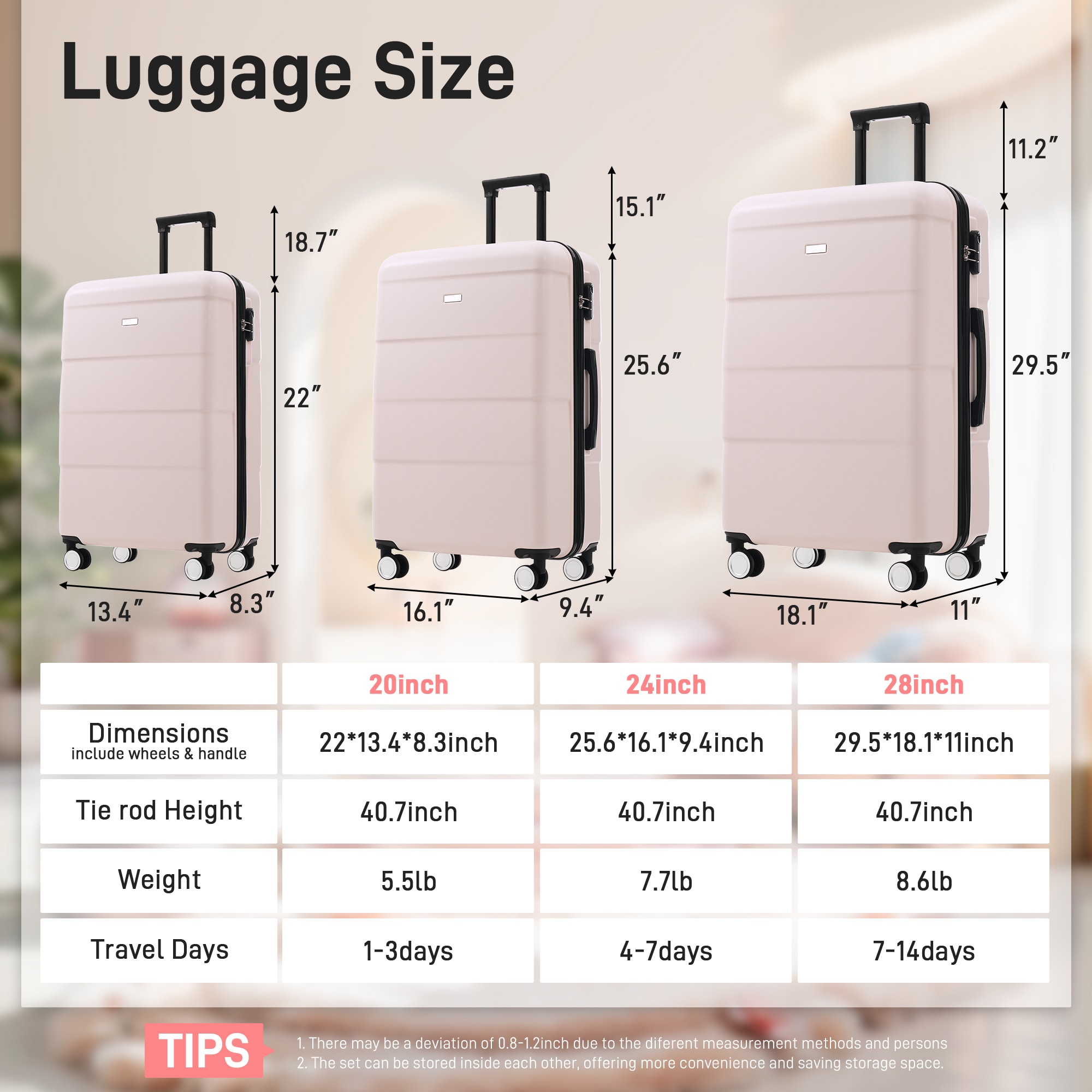 LOVMOR SF-H-N732P308497U Luggage-And-Luggage-Sets - View #2