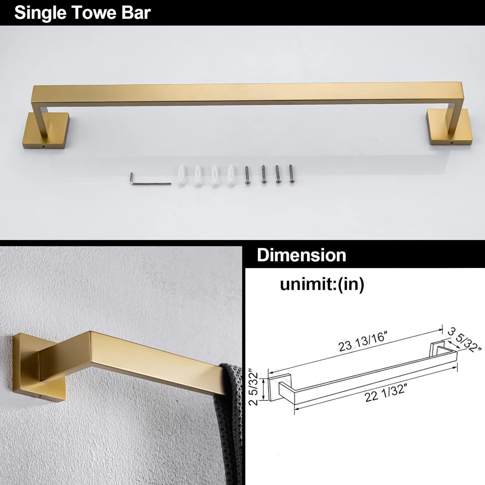 BYH BHS-2003-BG Decorative-Bath-Hardware-Kits - View #5