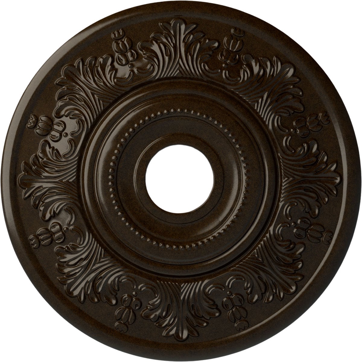 Ekena Millwork CM20VIBZS Vienna 20-in W x 20-in L Painted Bronze Polyurethane Whole Ceiling Medallion