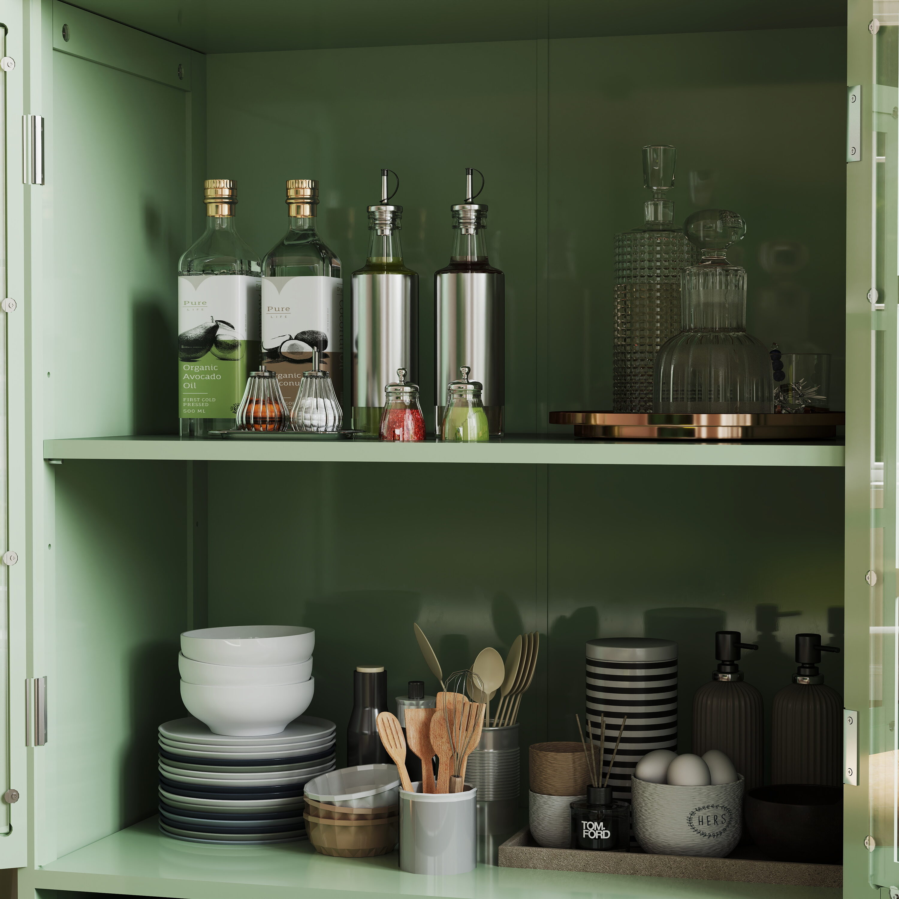 SINOFURN SYA330160BK Dining-Kitchen-Storarge - View #18