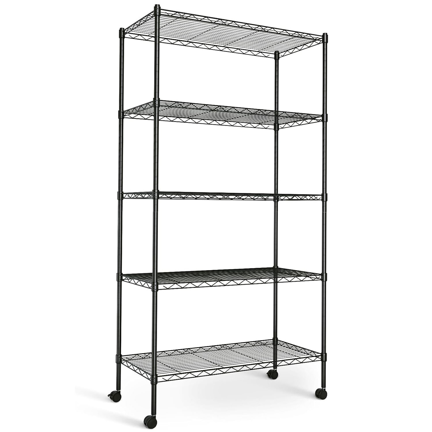 ToolCat PLP1-59-BHH 5 -Tier Heavy Duty Black Steel Utility shelving unit ( 29-in W x 14-in D x 61-in H )