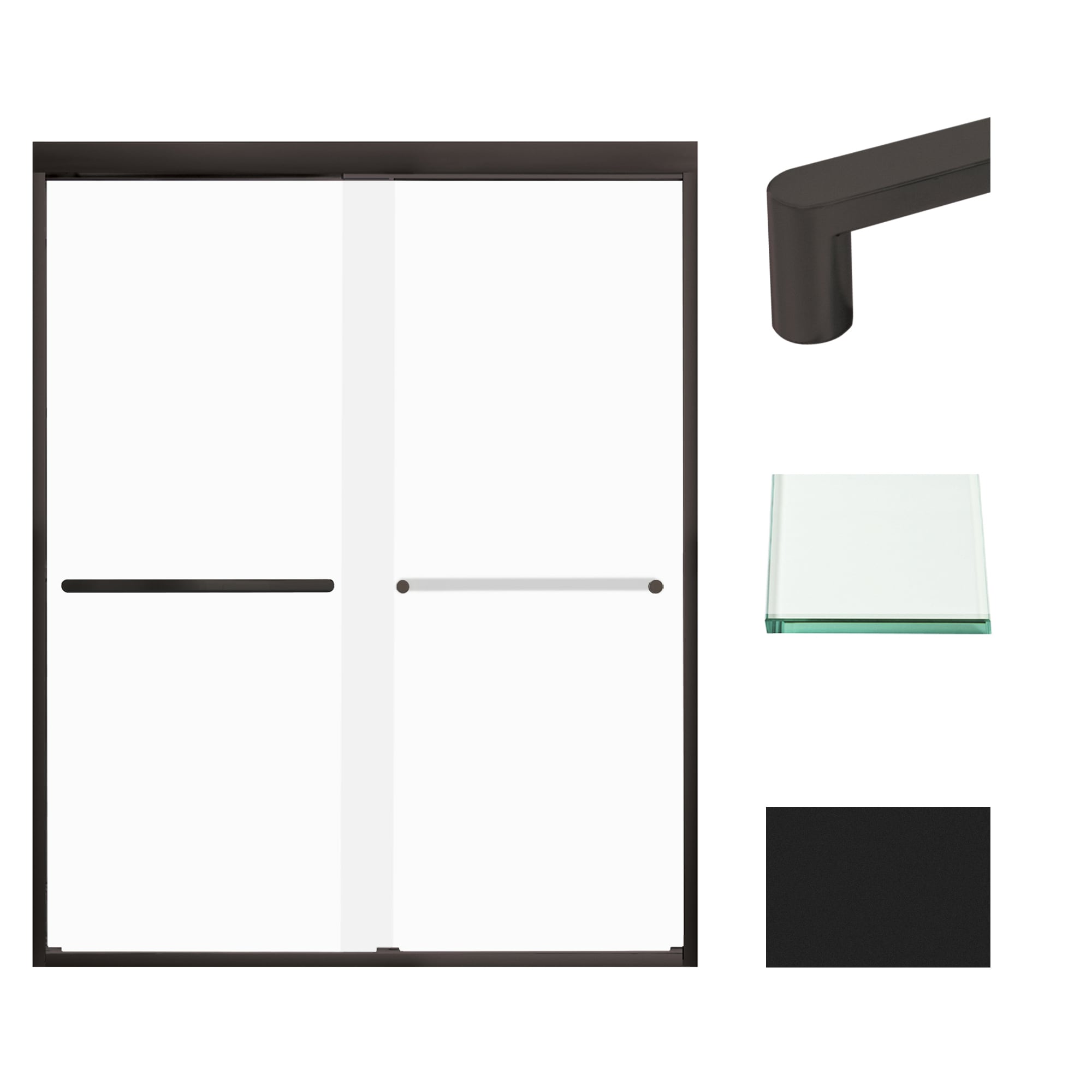 Transolid FBPT607608F-R-MB Shower-Doors - View #2