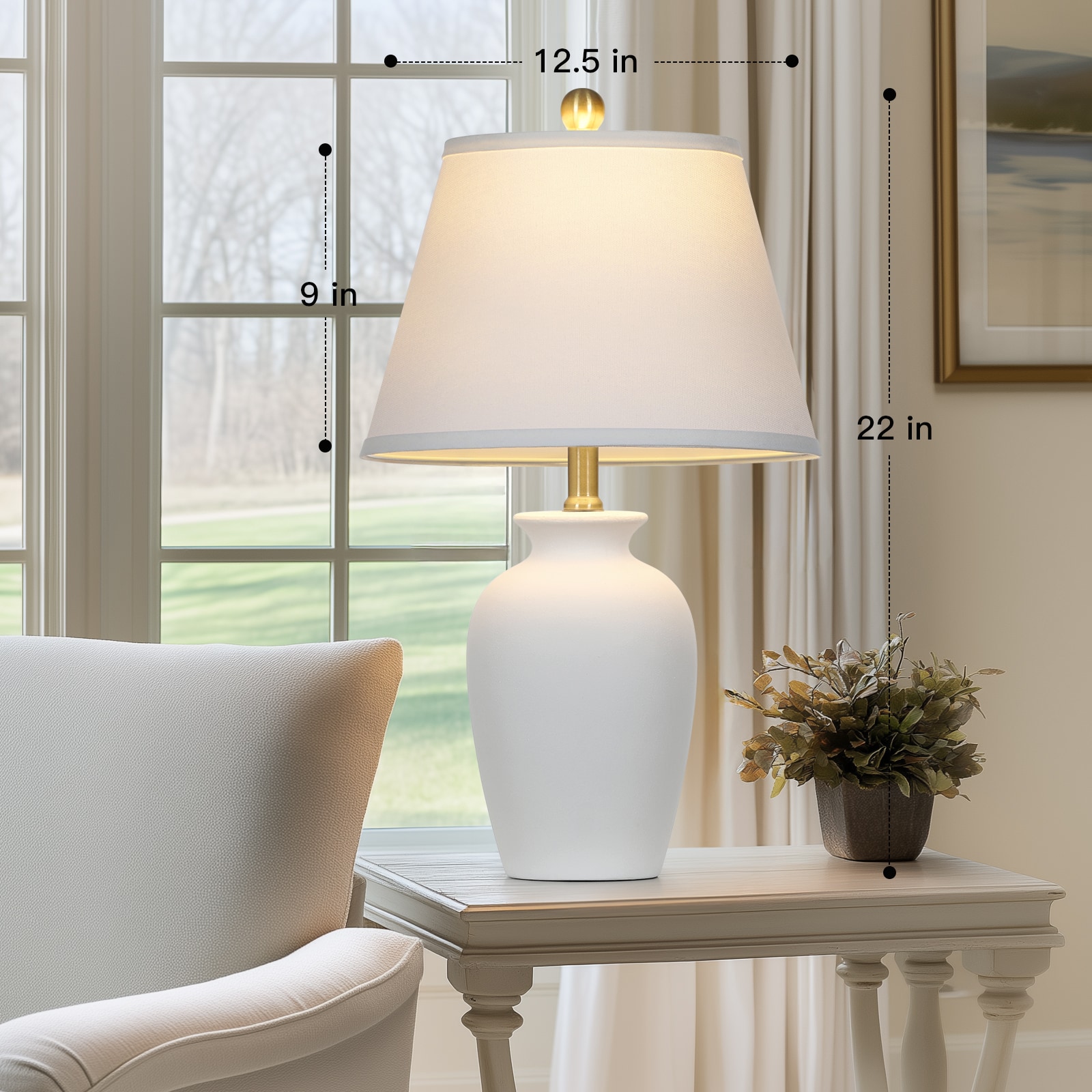 UrFurnishings TD-443 Table-Lamps - View #2