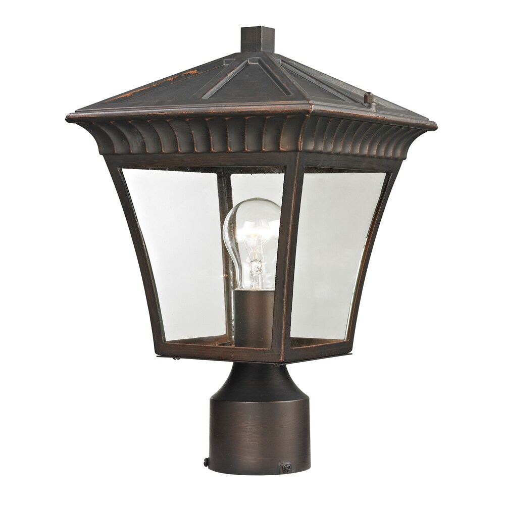 Westmore Lighting Colebrook 75-Watt 15-in Hazelnut Bronze Traditional Post Light