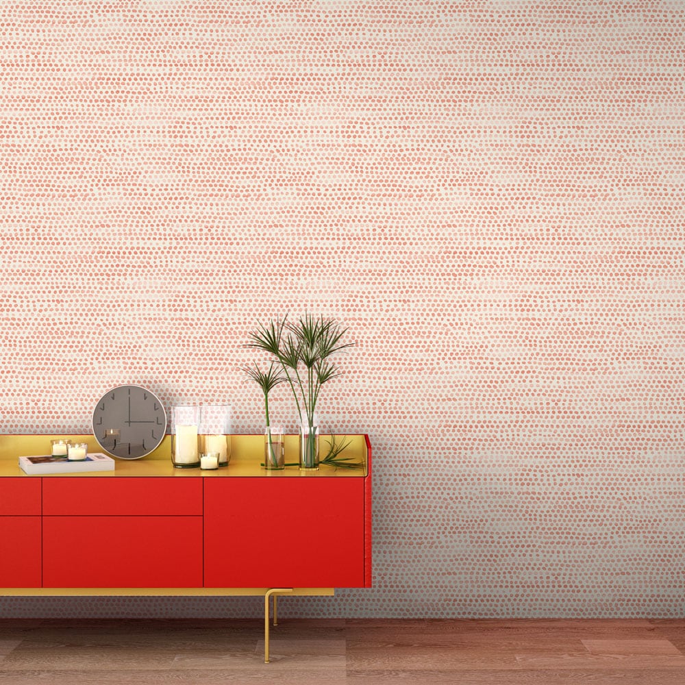 Tempaper 28-sq Ft Coral Vinyl Moire Self-adhesive Peel And Stick ...