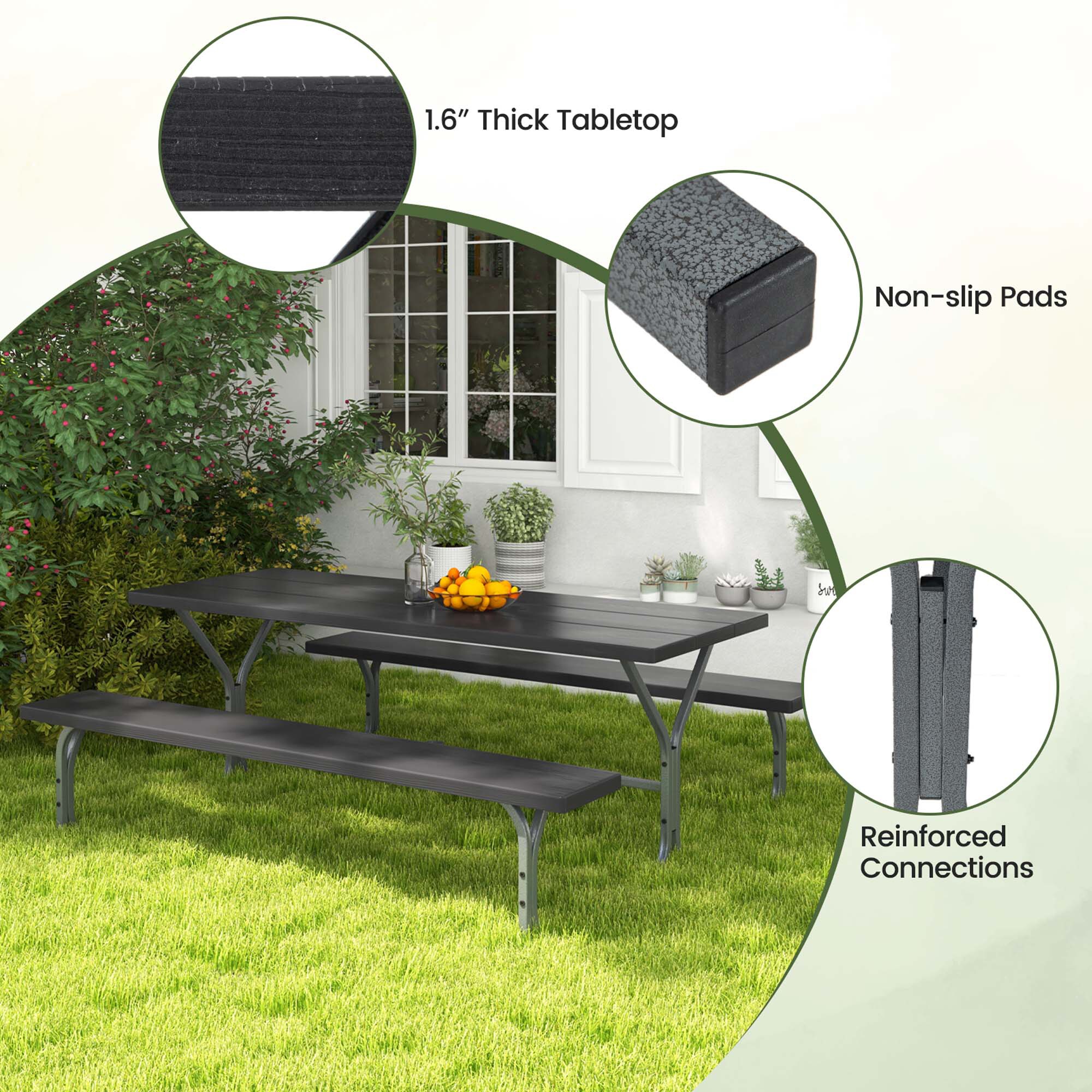 Costway HCST01483 Patio-Tables - View #8