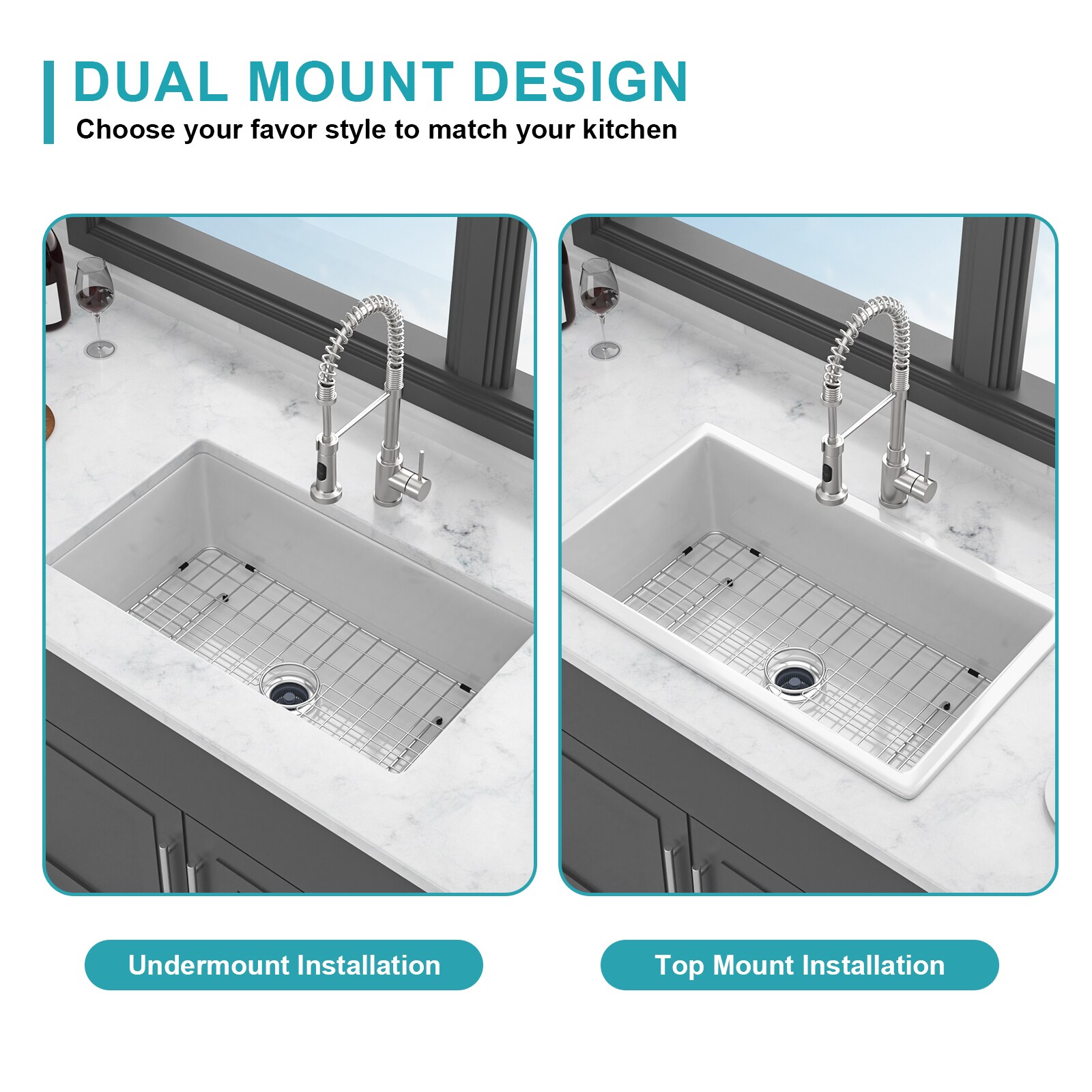 CASAINC SLLAW3321R1 Kitchen-Sinks - View #5