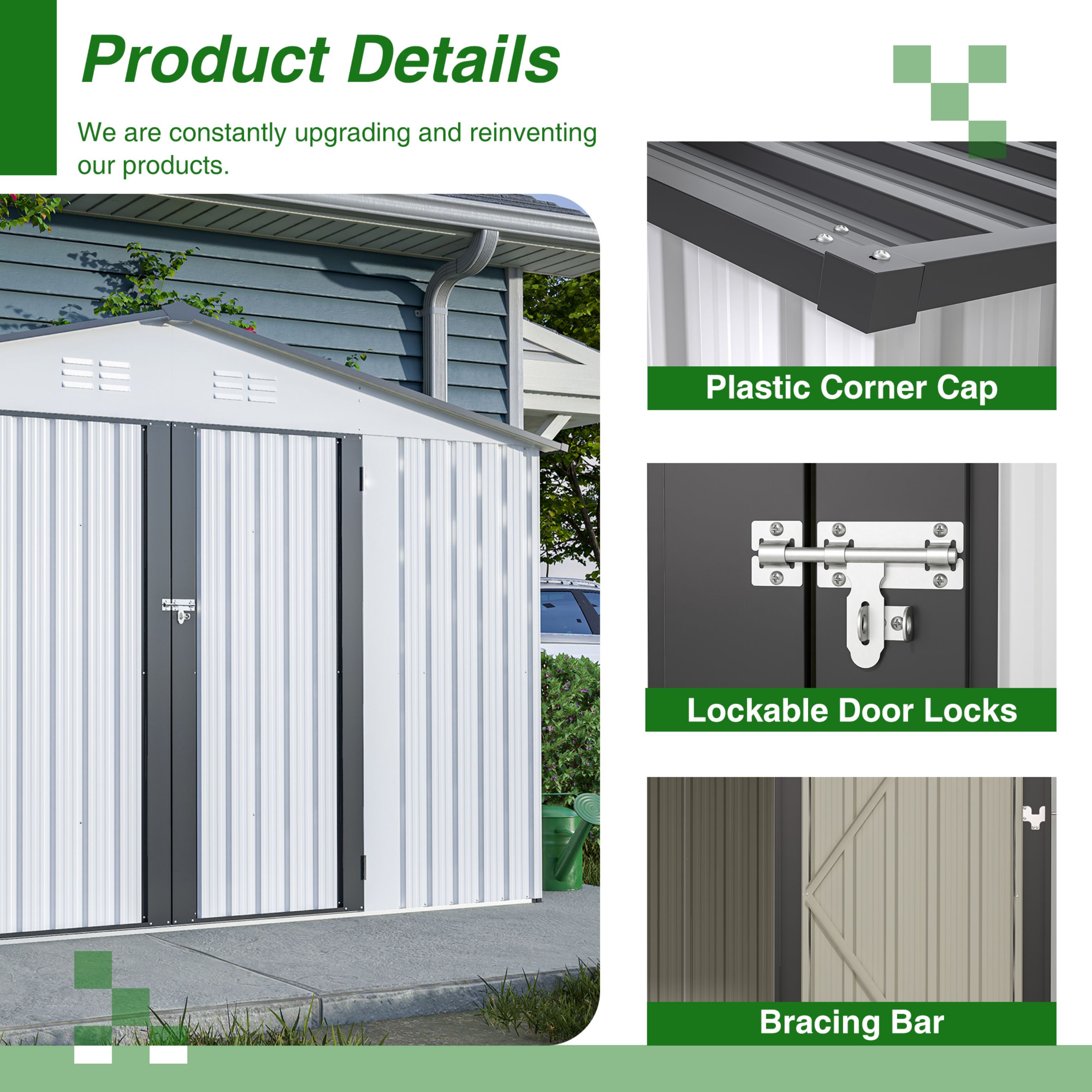 Poinic QURDS-0003S25 Metal-Storage-Buildings-Sheds - View #7