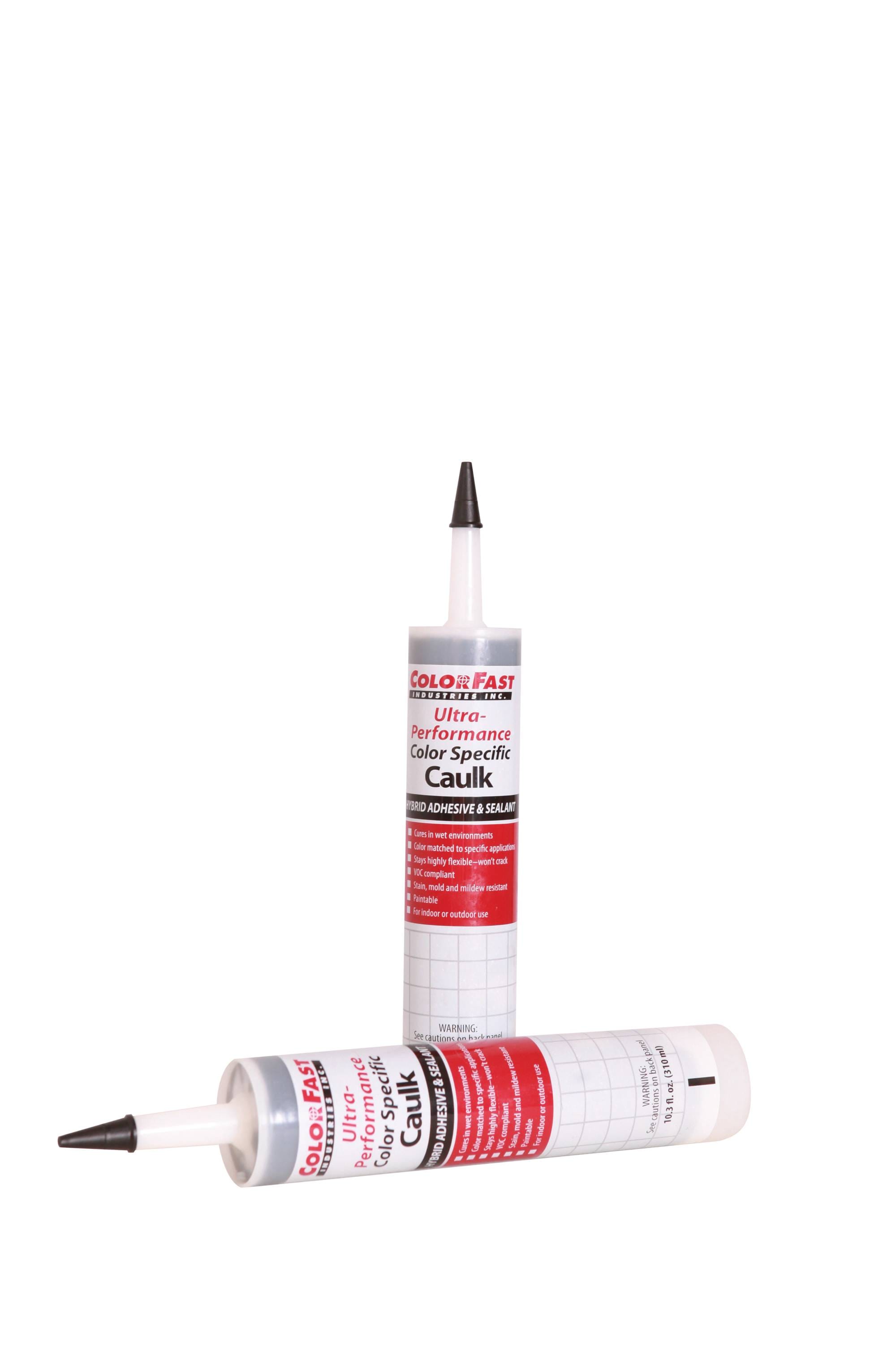 ColorFast 10.1-oz Oyster Gray Caulking Sanded 10.3Oz Sanded Paintable Latex  Caulk in the Caulk department at