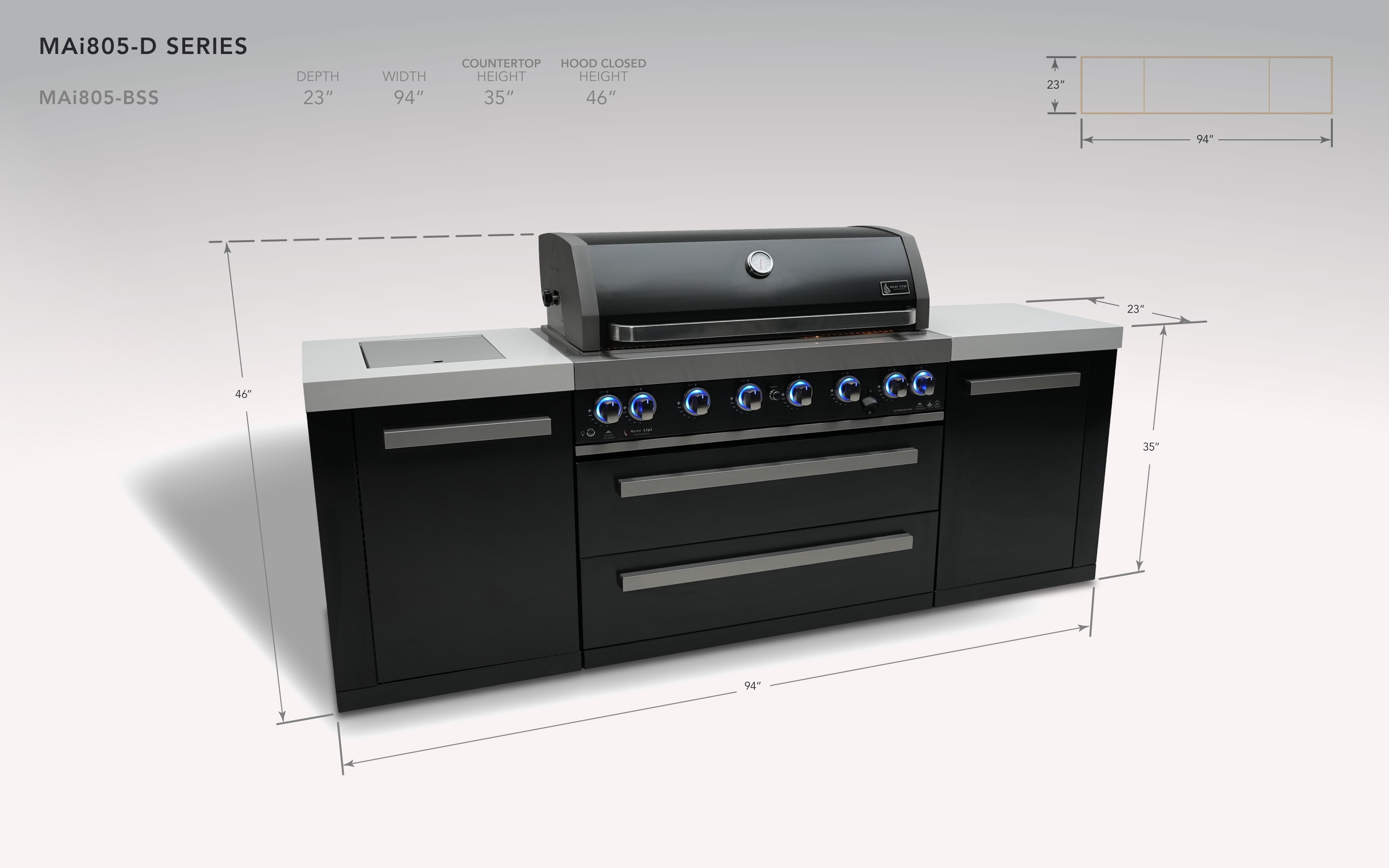 Mont Alpi MAI805-BSS Modular-Outdoor-Kitchens - View #2