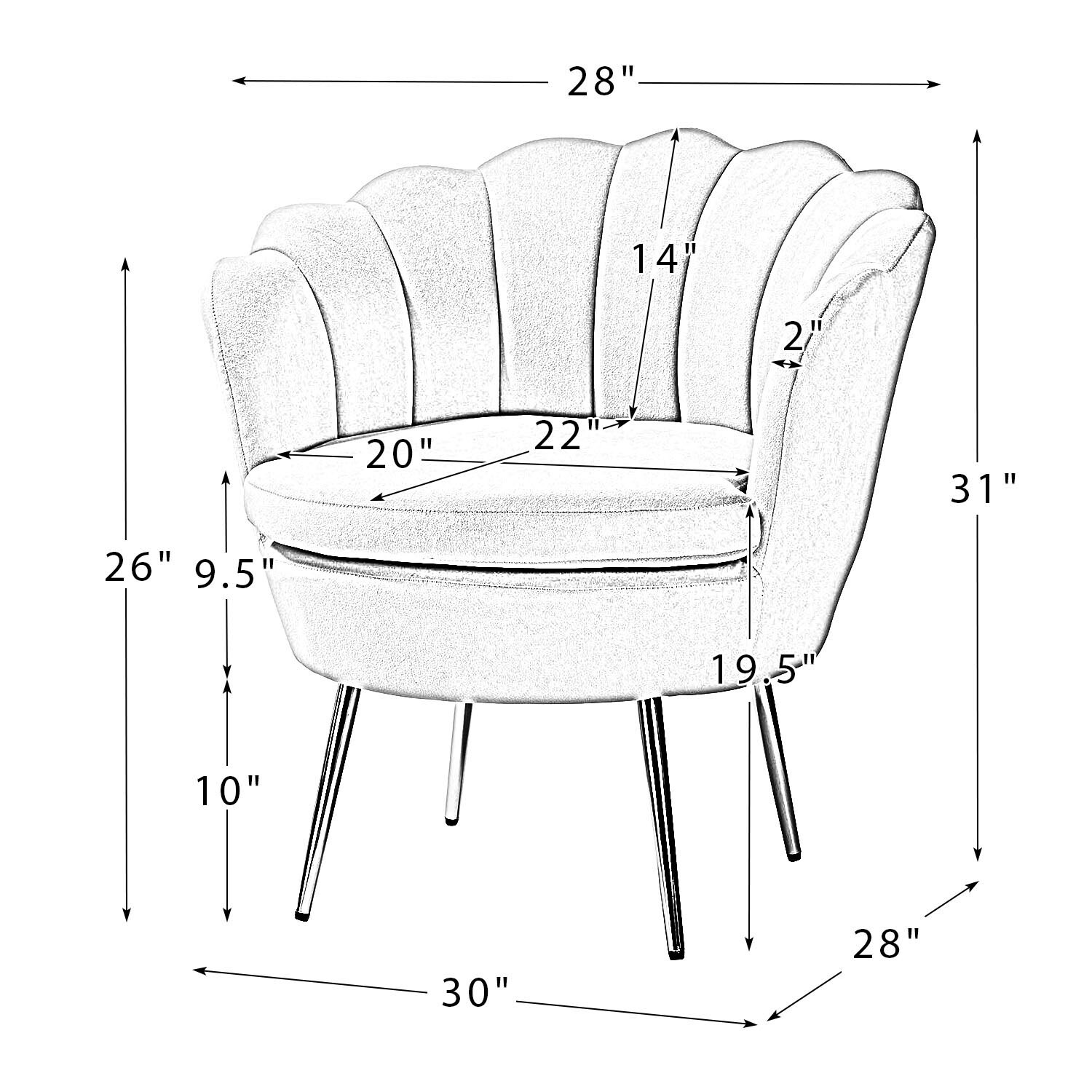 14 Karat Home CHM0119-FUSHIA chairs - View #8