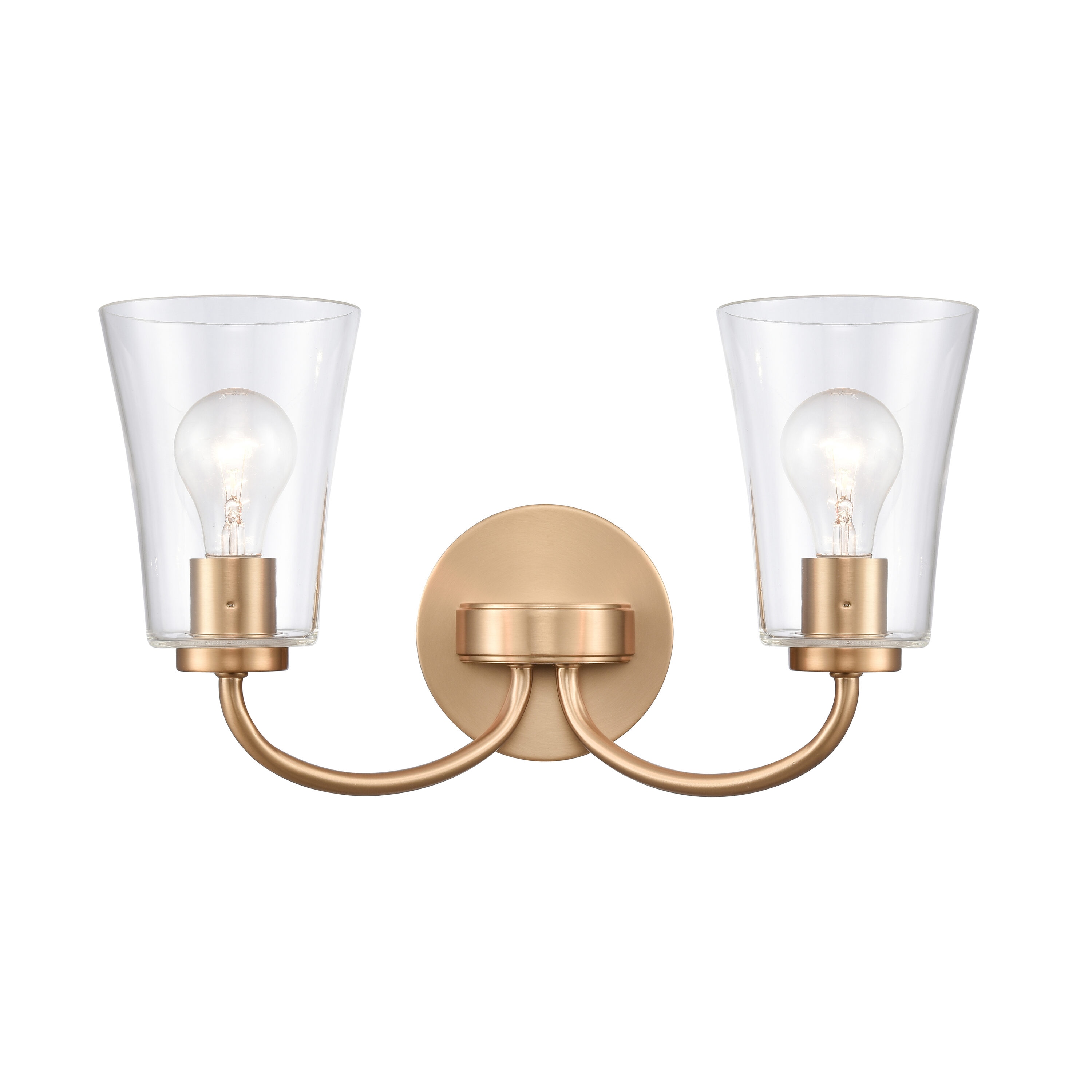 Westmore by ELK Lighting LW-221105006 Eastvale 17-in 2 -Light Brushed Gold Traditional Vanity light