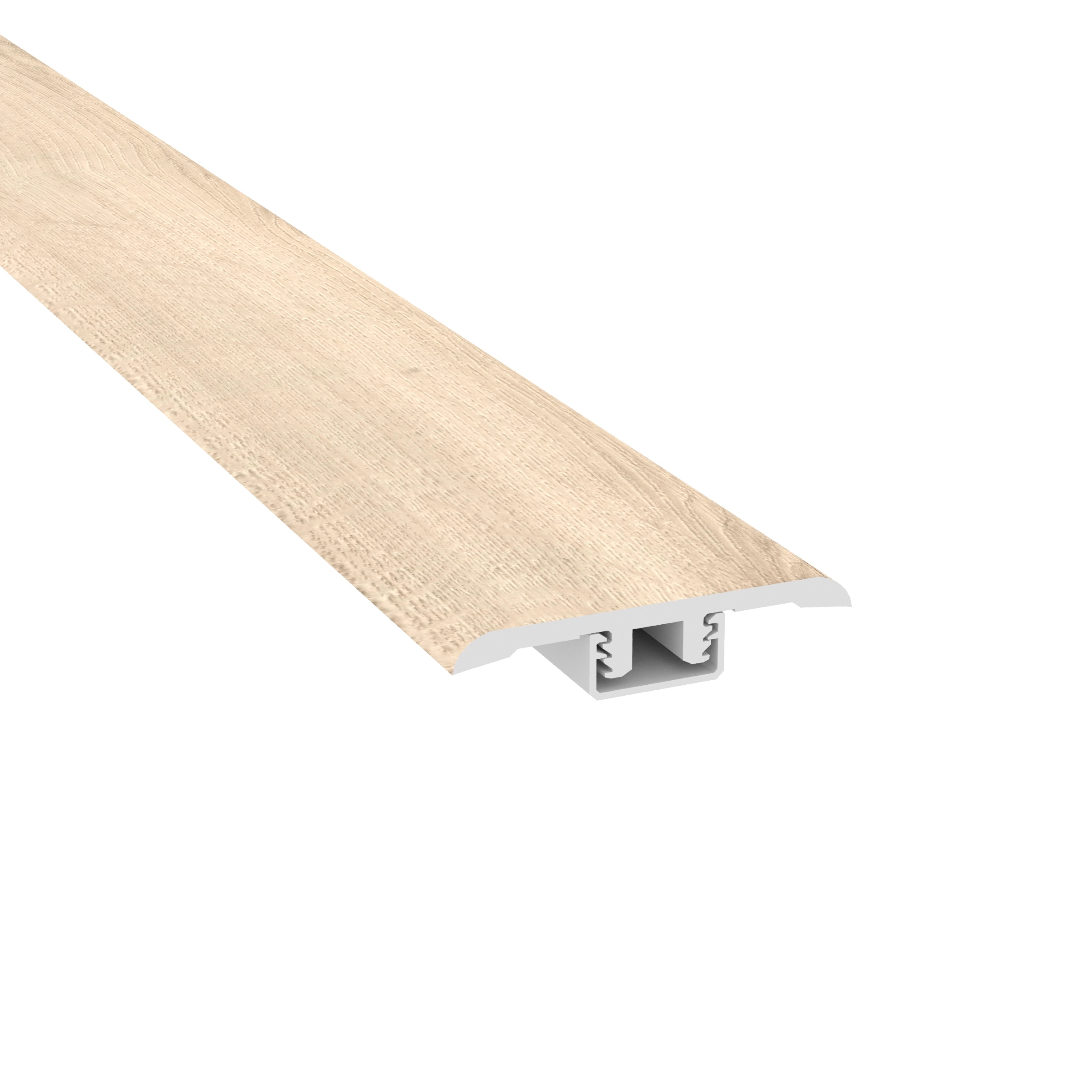 CALI 7904521119 Windansea High Tide Breakers Beach 0.53-in T x 1.26-in W x 72.8-in L Vinyl T-moulding