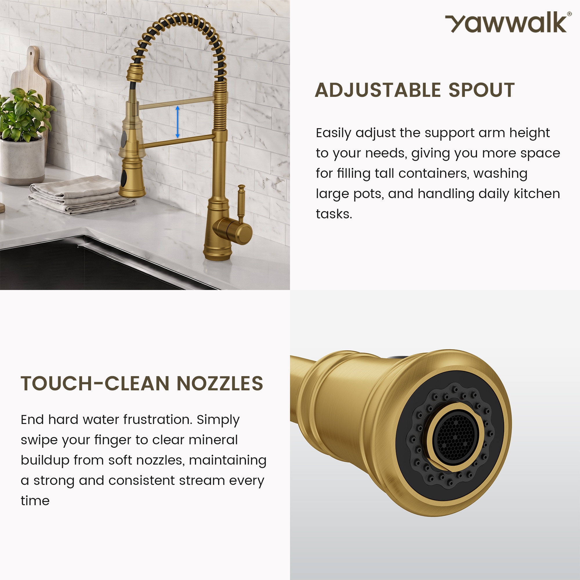 YAWWALK Y13W45K-BG Kitchen-Faucets - View #7