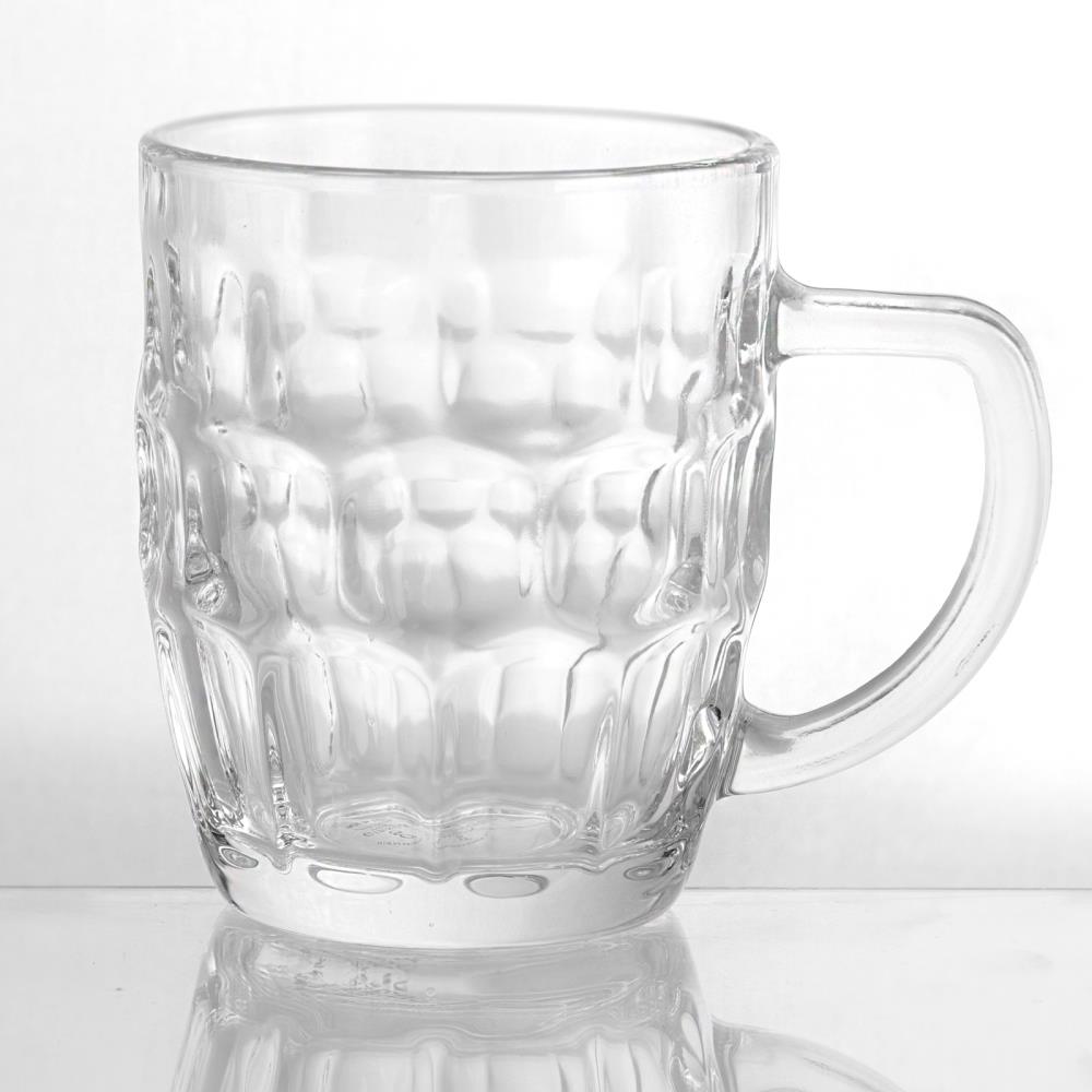 General Store 4 Piece 18 oz. Glass Beer Mug Set