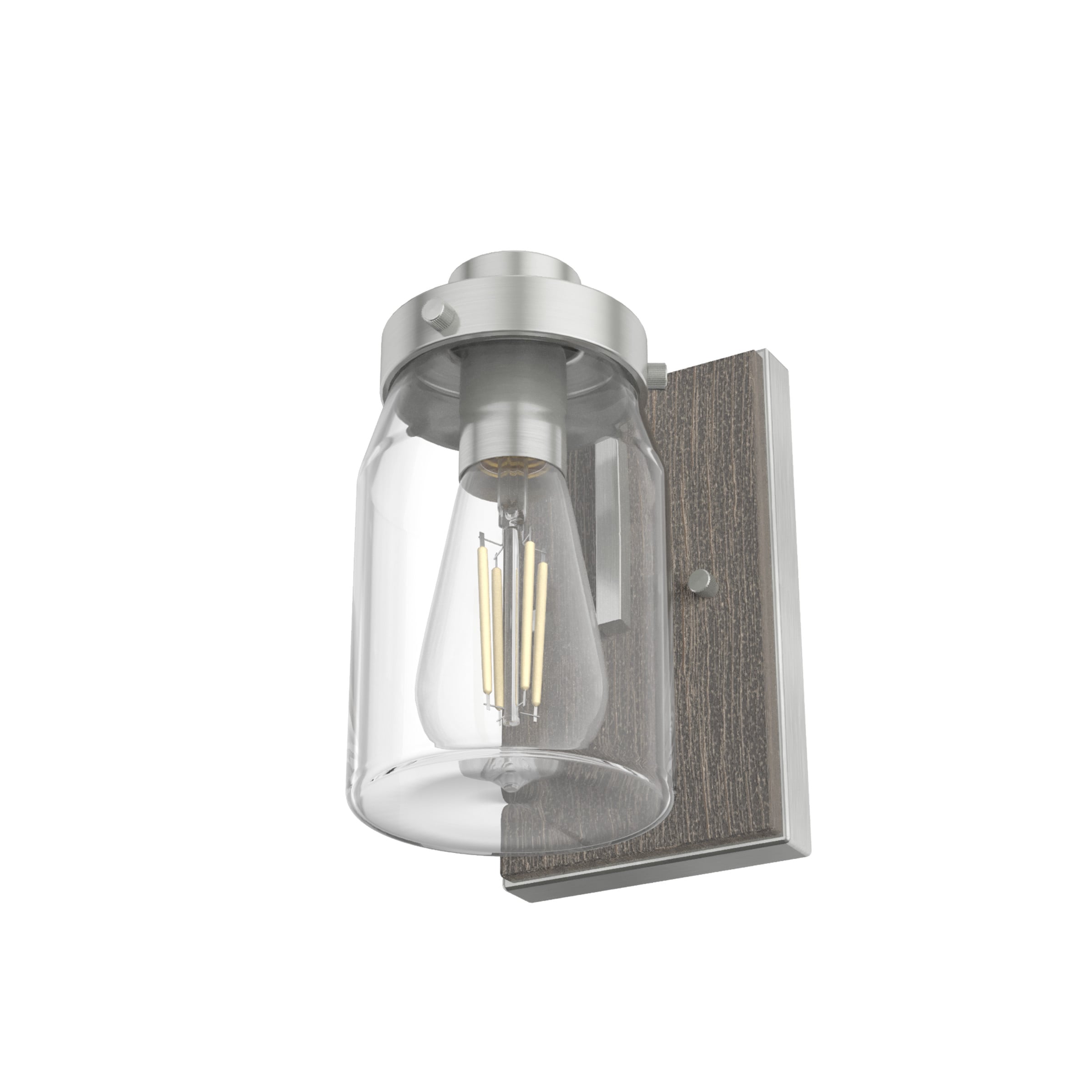 Devon Park 8.5'' Rustic Dimmable Nickel Wall Sconce