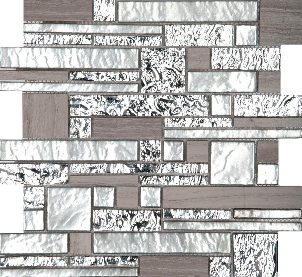 Emser W80VISTPA1212MOP Vista 10-Pack Panorama Stone and Glass Border Tile (12-in x 12-in)