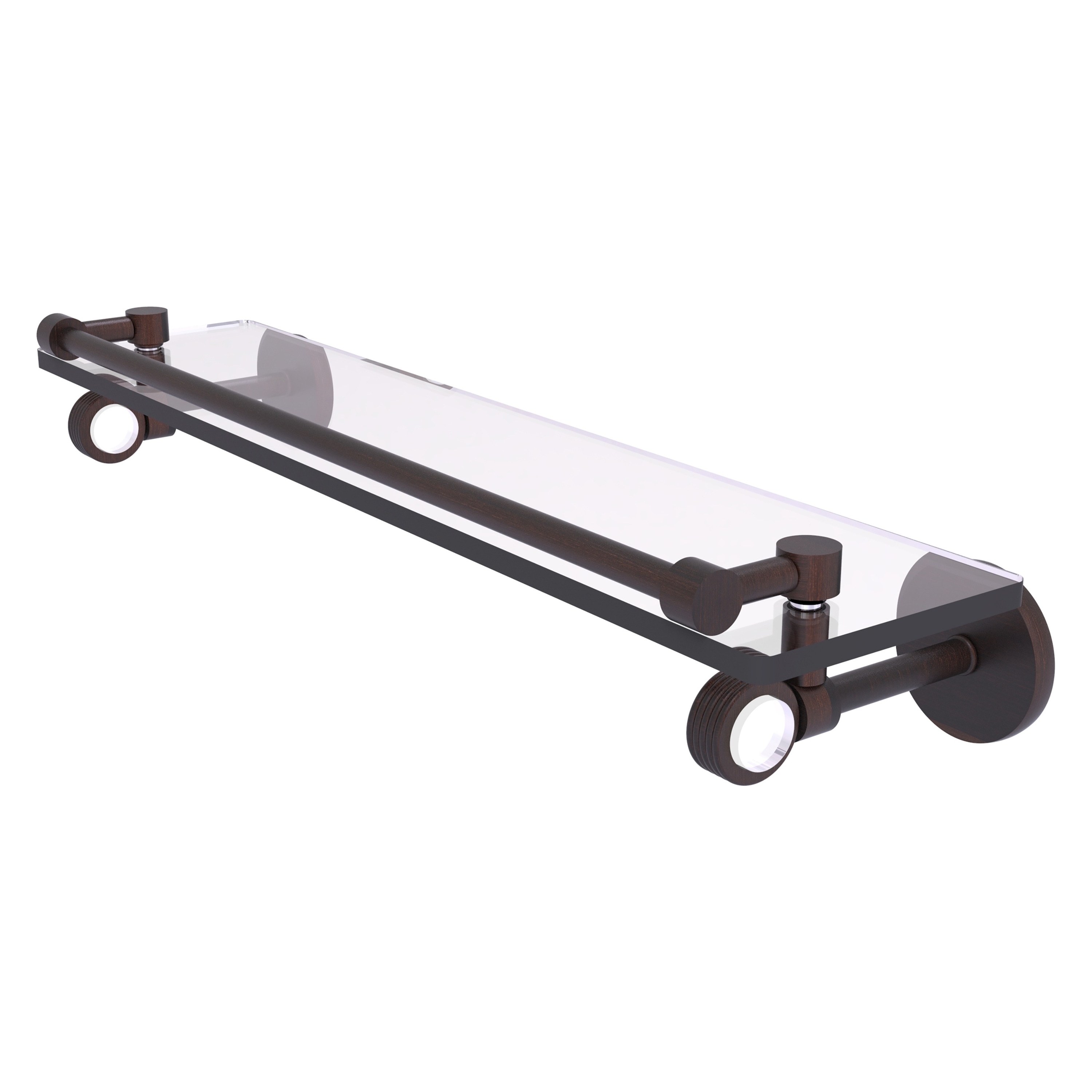 Allied Brass CV-1G-22-GAL-VB Clearview Venetian Bronze Wall mount Bathroom Shelf ( 22-in x 3.75-in x 5-in )