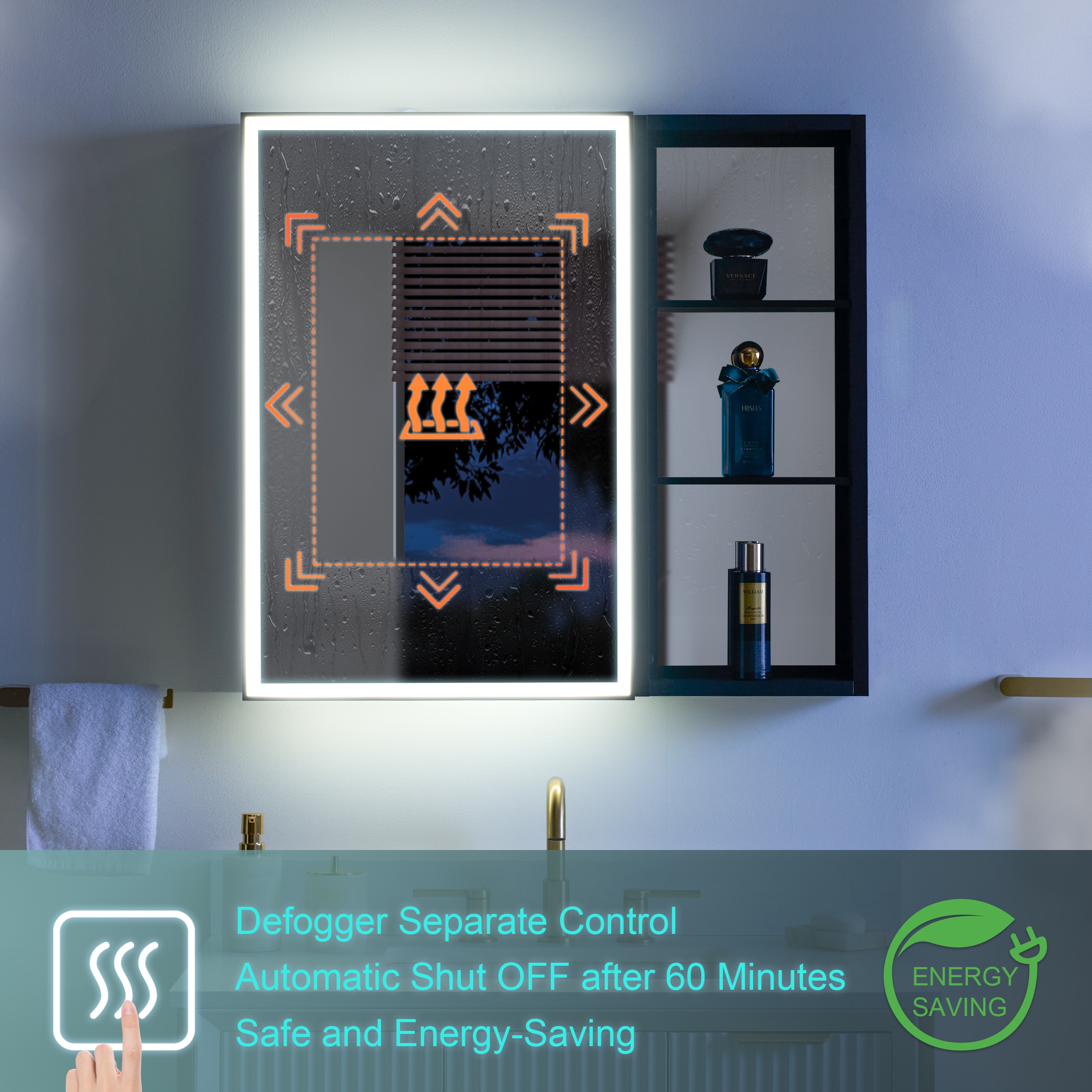 WELLFOR W12MCL2030L-MC Bathroom-Medicine-Cabinets - View #7