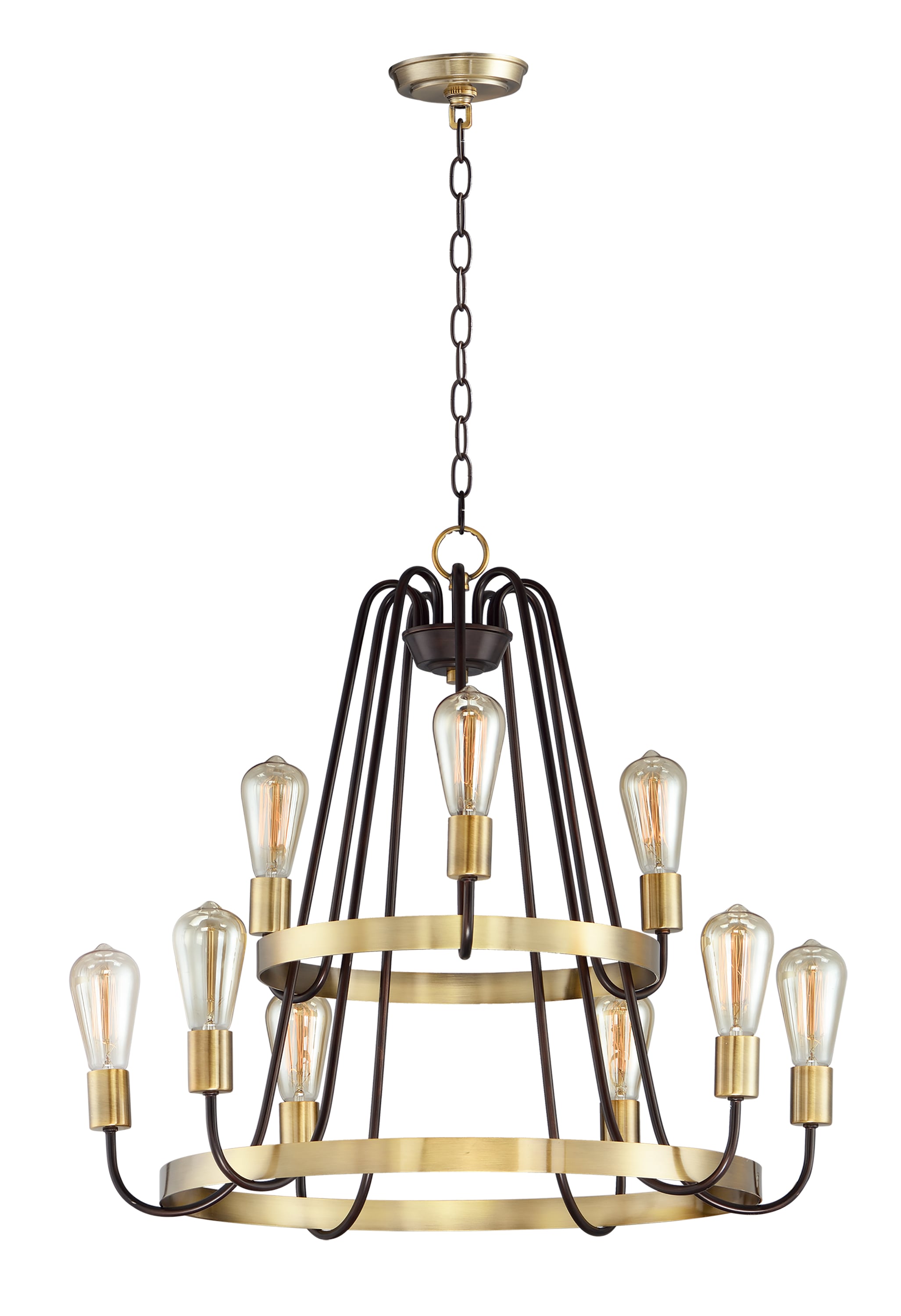 Maxim Lighting 11737OIAB Haven 9 -Light Multiple finishes Multiple colors Traditional For Use in Bedrooms, Dining Rooms, Foyers, Kitchens, Living Rooms Chandelier