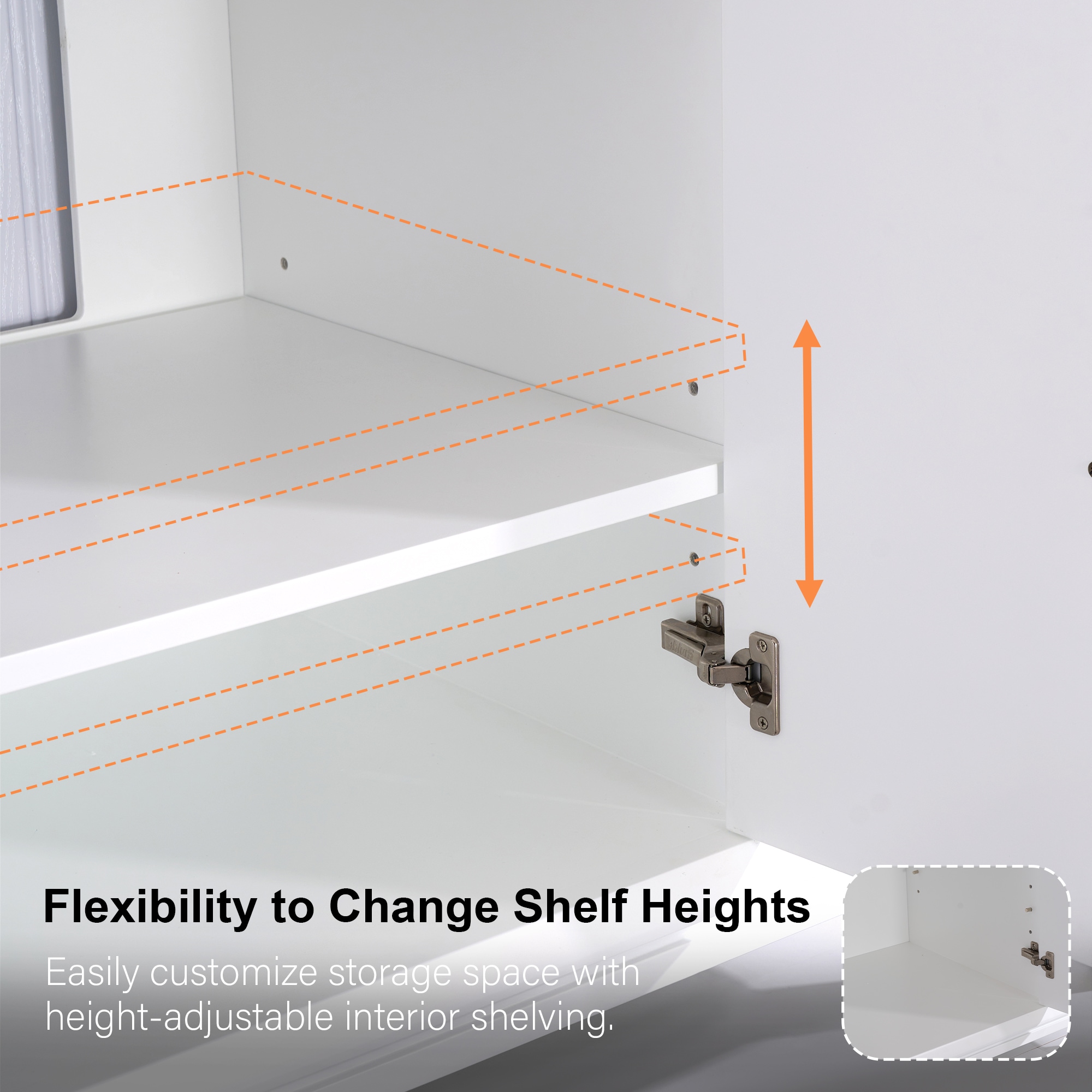 WELLFOR MELODY48QZ-WT Bath-Vanity-Combo - View #9