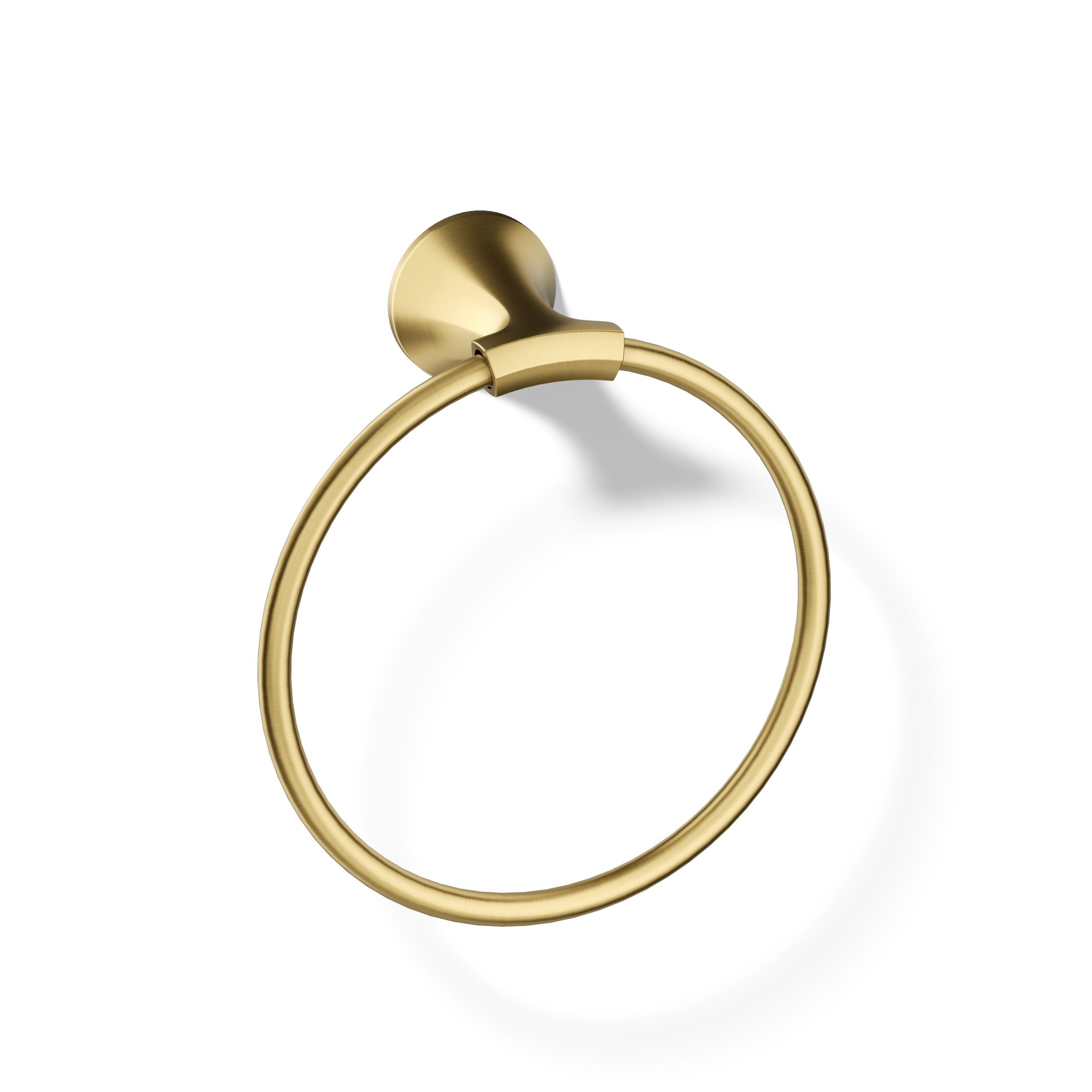 KOHLER Desette Vibrant Brushed Moderne Brass Wall mount Single Towel Ring