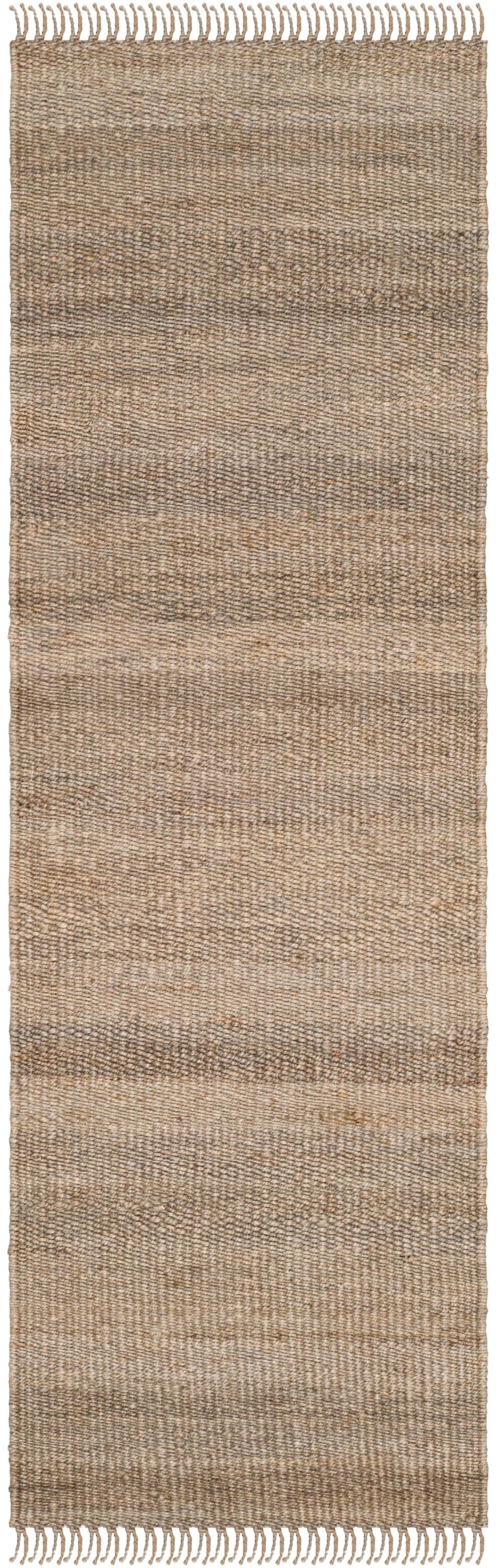 Safavieh NF368C-212 Natural Fiber Baird 2 x 12 (ft) Jute Gray Rectangular Indoor Abstract Runner rug