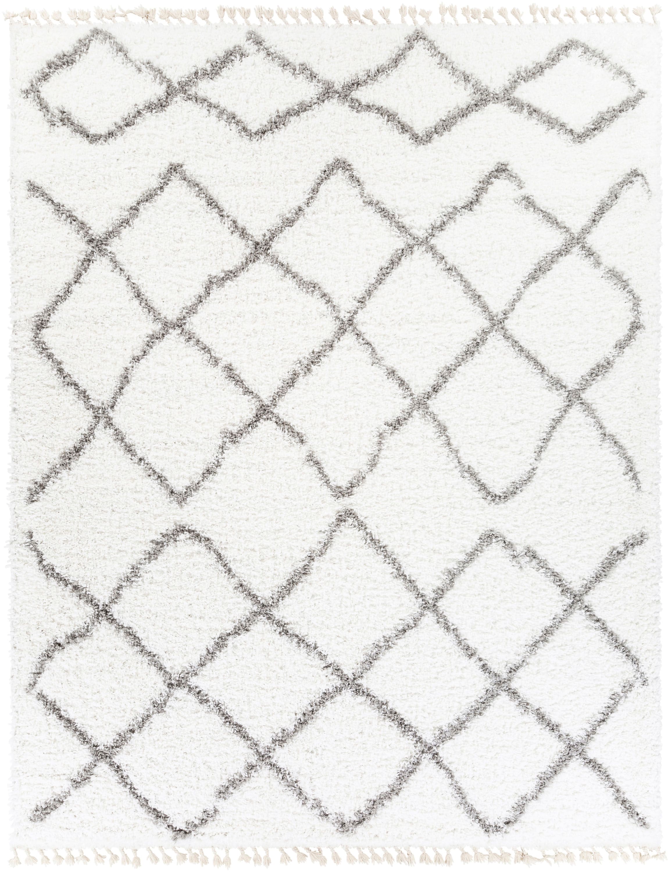 Surya CAF2301-71010 California 8 X 10 (ft) Grey Indoor Medallion Global Area Rug