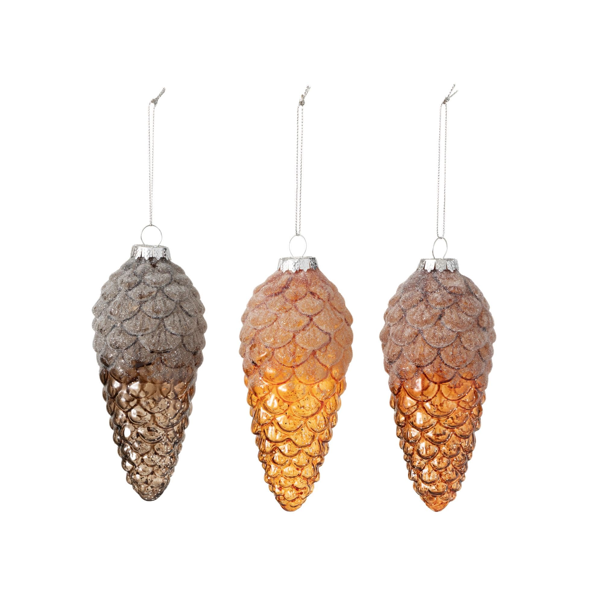 Sullivans OR10314 3 -Pack Copper Pinecone Standard Indoor Ornament set