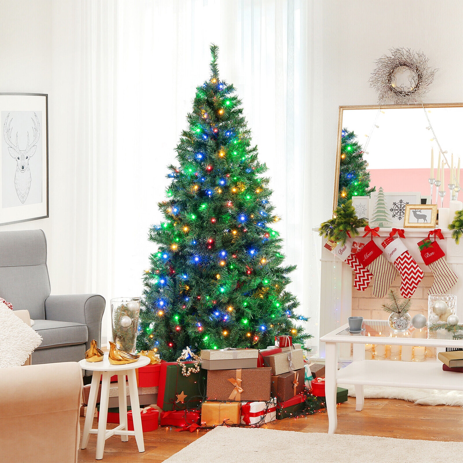 WELLFOR HYJ24135US Artificial-Christmas-Trees - View #5