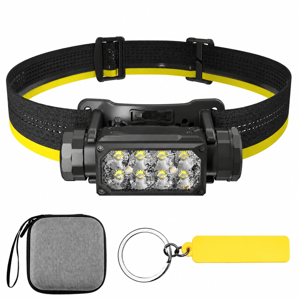 SenQWFa  HC65 UHE 2000 Lumen High Efficiency Headlamp USB-C renewable power Metal Outdoor Headlight durable home and garden