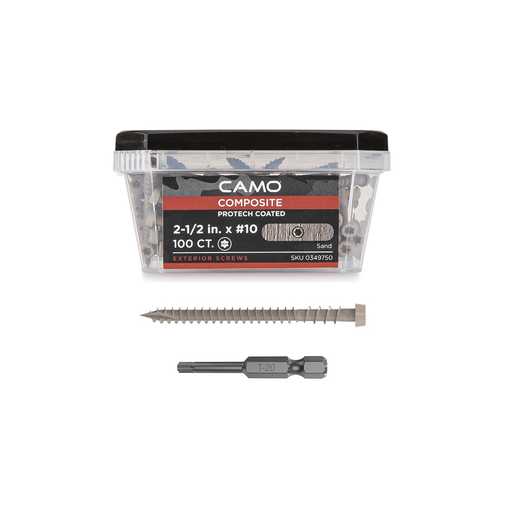 CAMO 0349750 #10 x 2-1/2-in Composite Deck Screws ( 100 -Per Box )