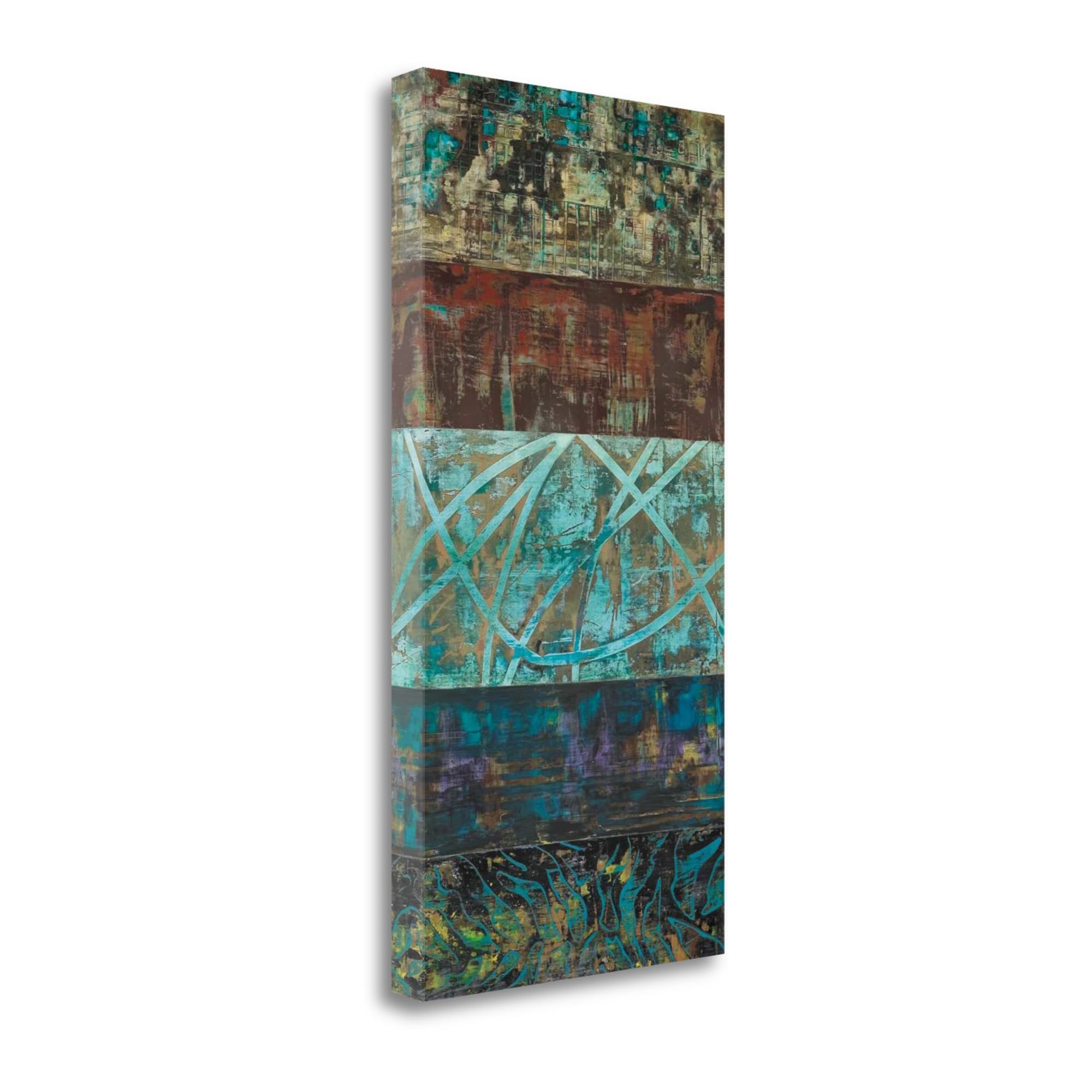 Tangletown Fine Art CAGHP112-2448C Overgrown Ii Hilario Gutierrez 47-in H x 24-in W Abstract Print on Canvas